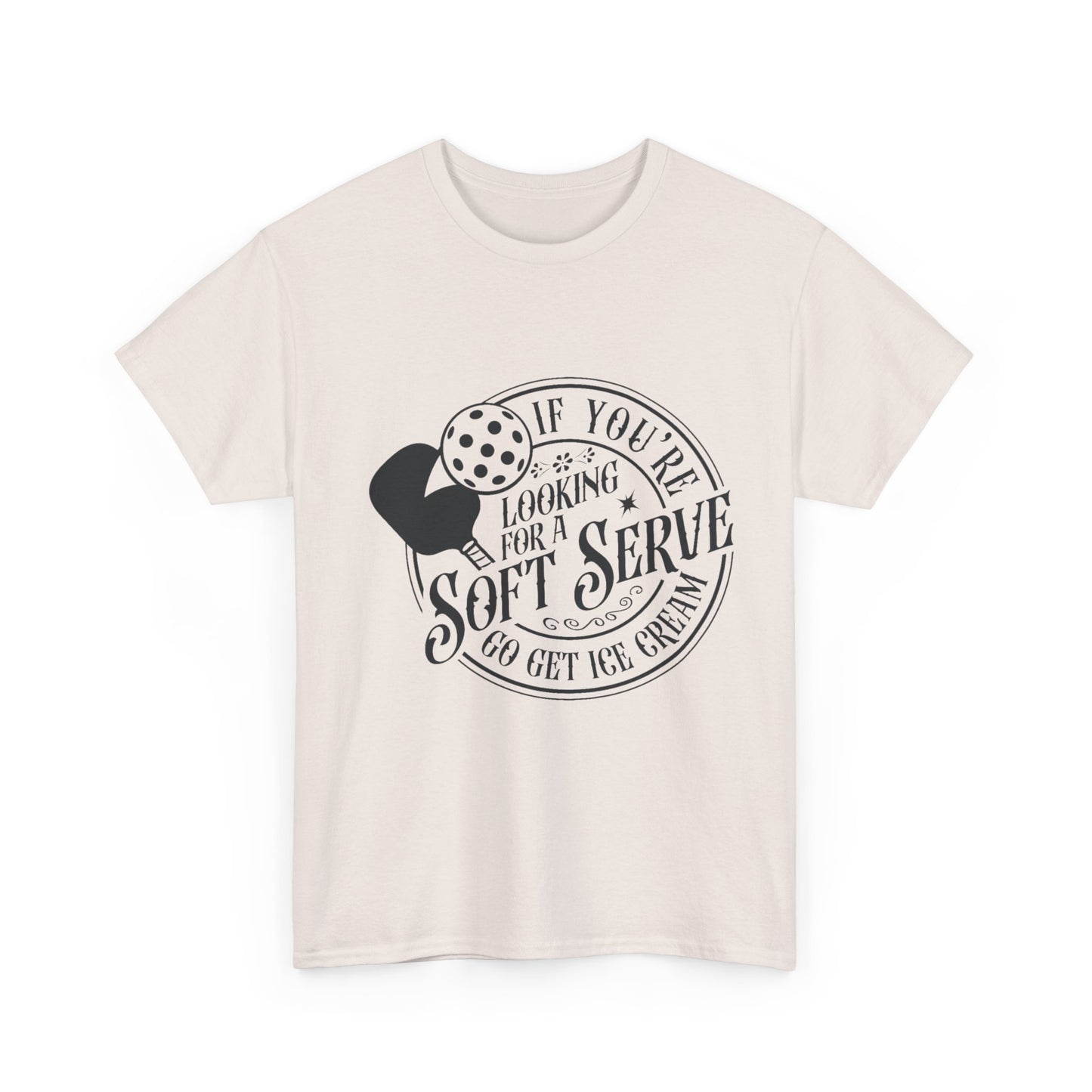 Unisex Heavy Cotton Tee- Pickleball Serve