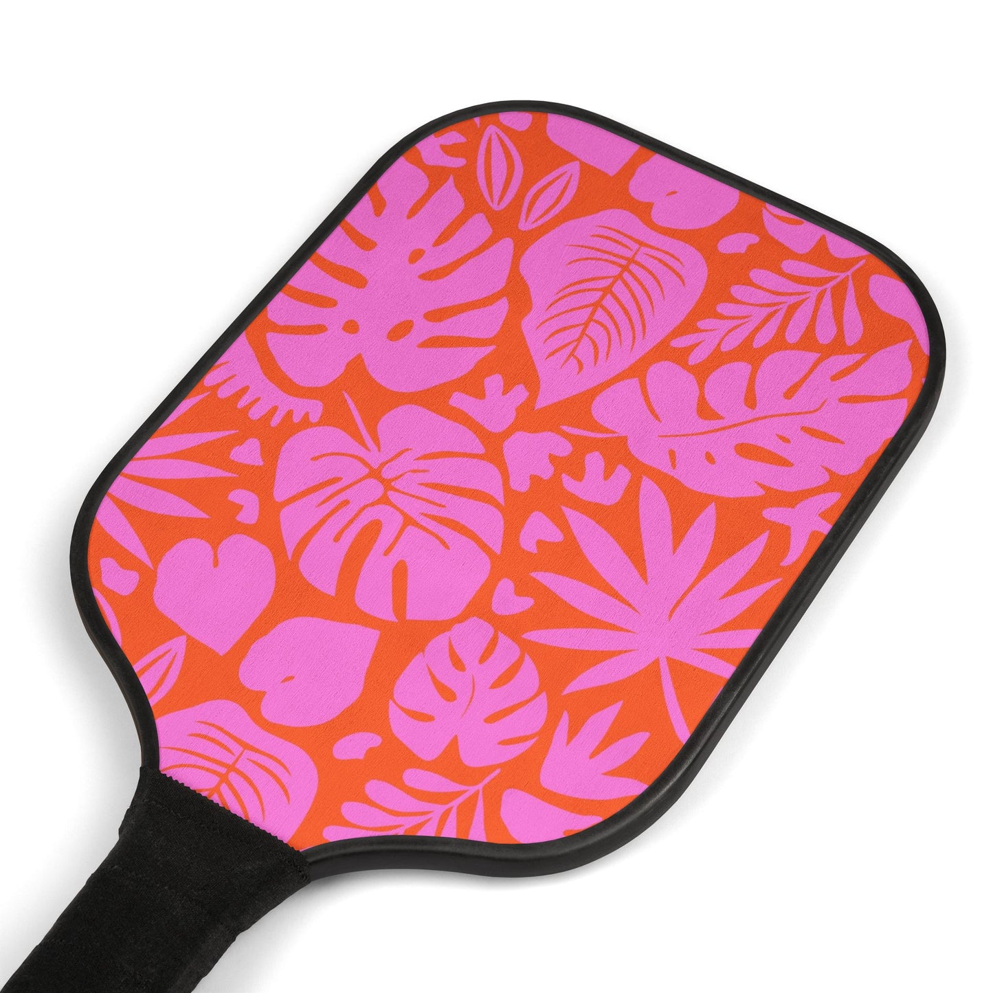 Pickleball Kit- Hot Pink Orange Floral Design