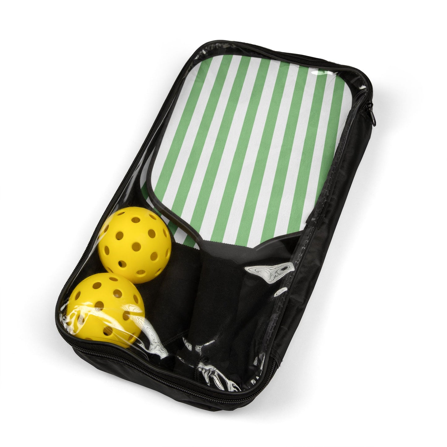 Pickleball Kit- Green & White Stripes