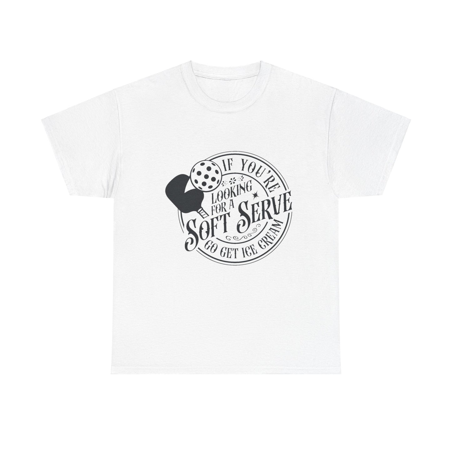 Unisex Heavy Cotton Tee- Pickleball Serve