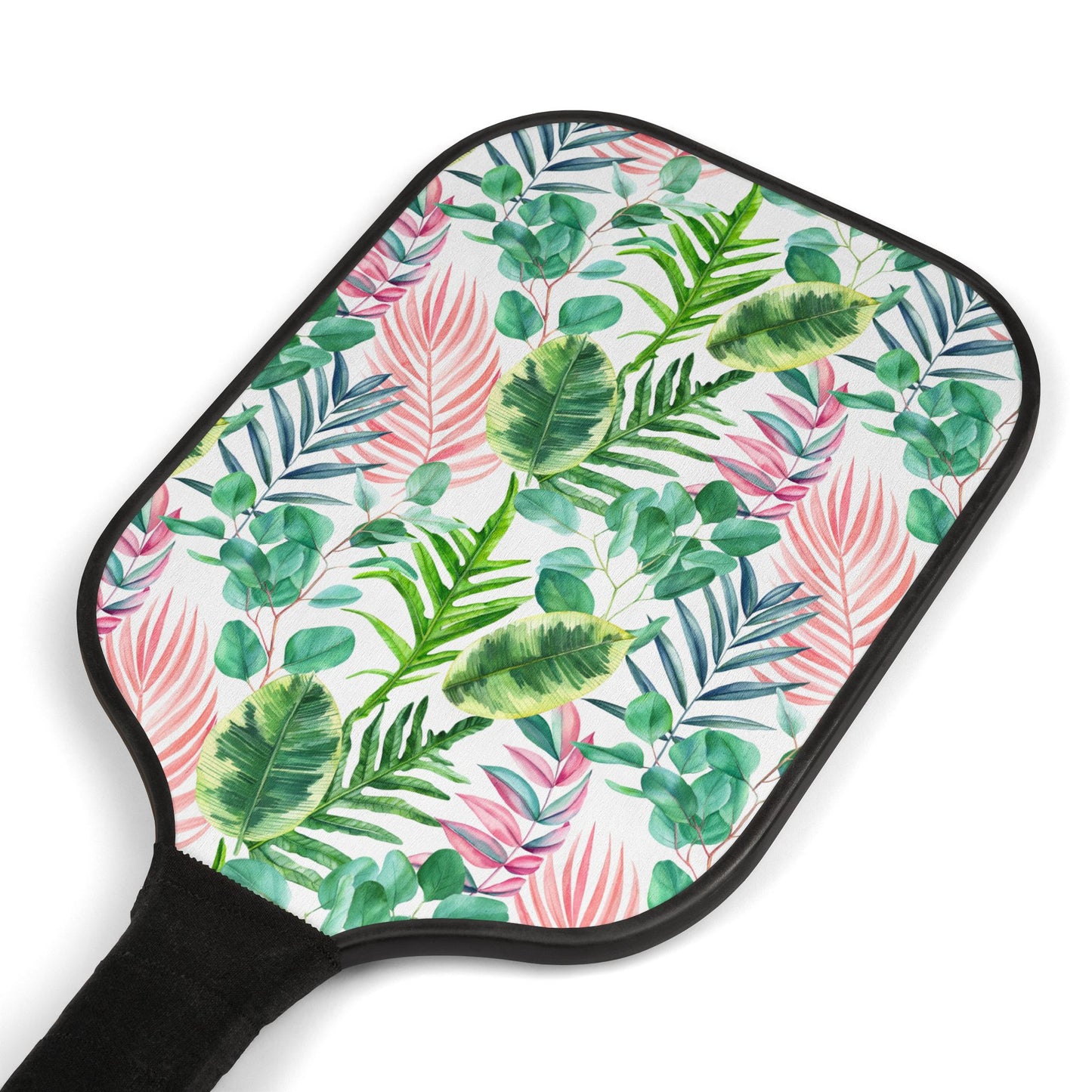 Pickleball Kit- Pink & Green Tropical Design
