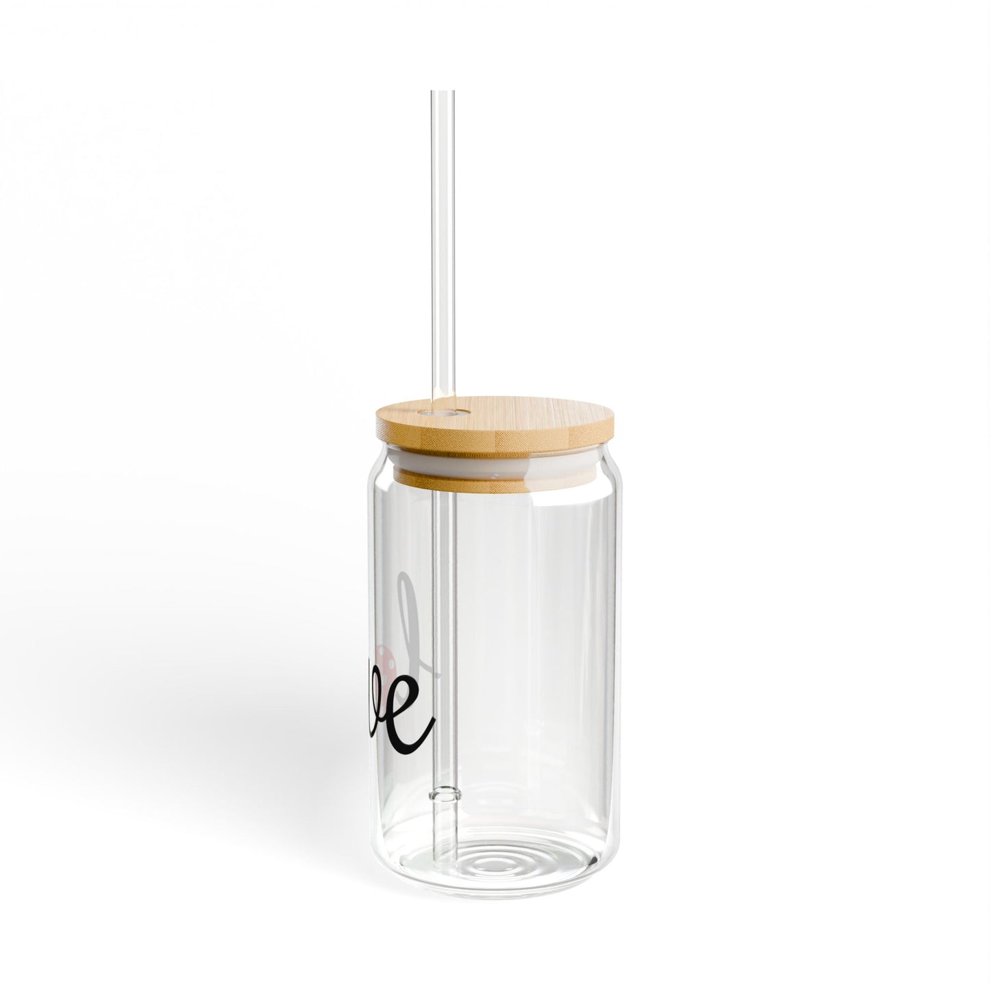 Sipper Glass, 16oz - LOVE Pickleball