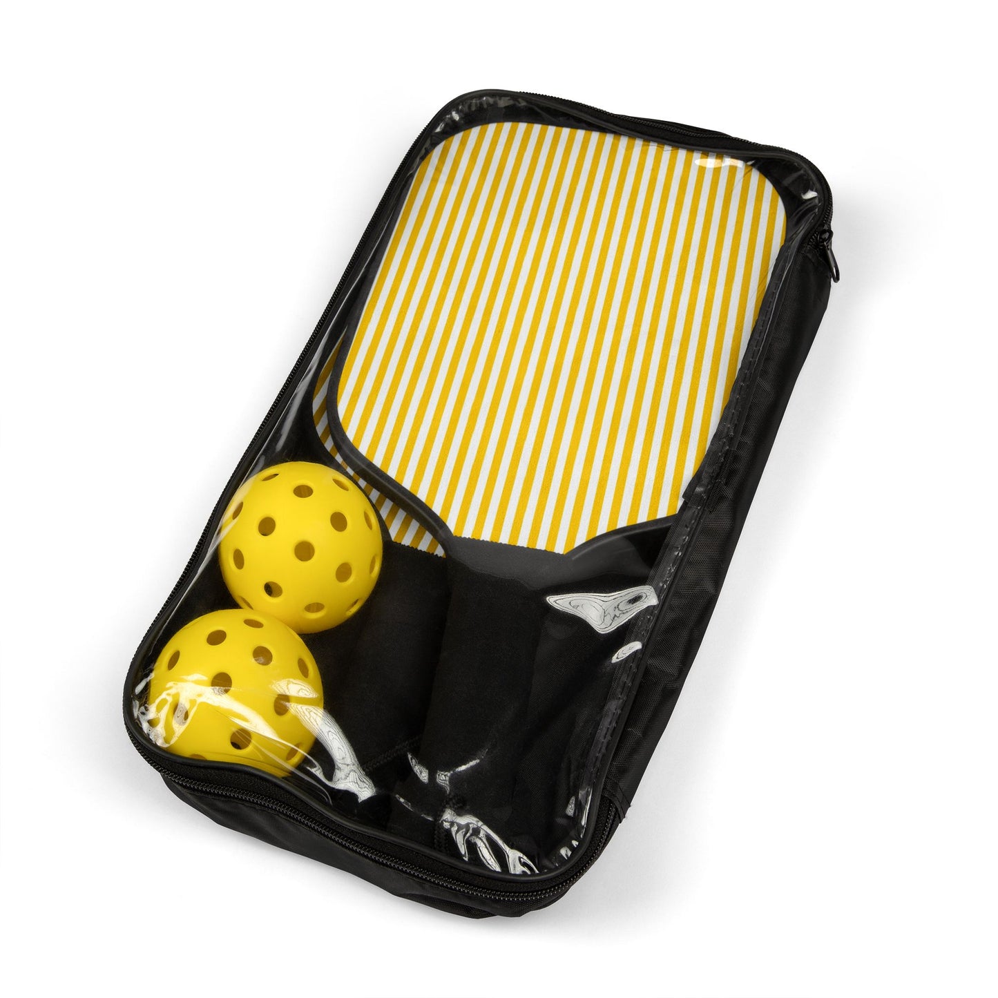 Pickleball Kit- Yellow & White Stripes