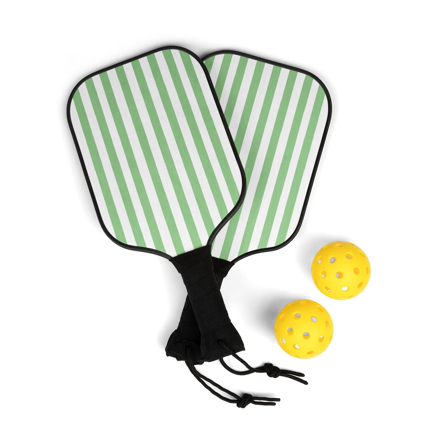 Pickleball Kit- Green & White Stripes