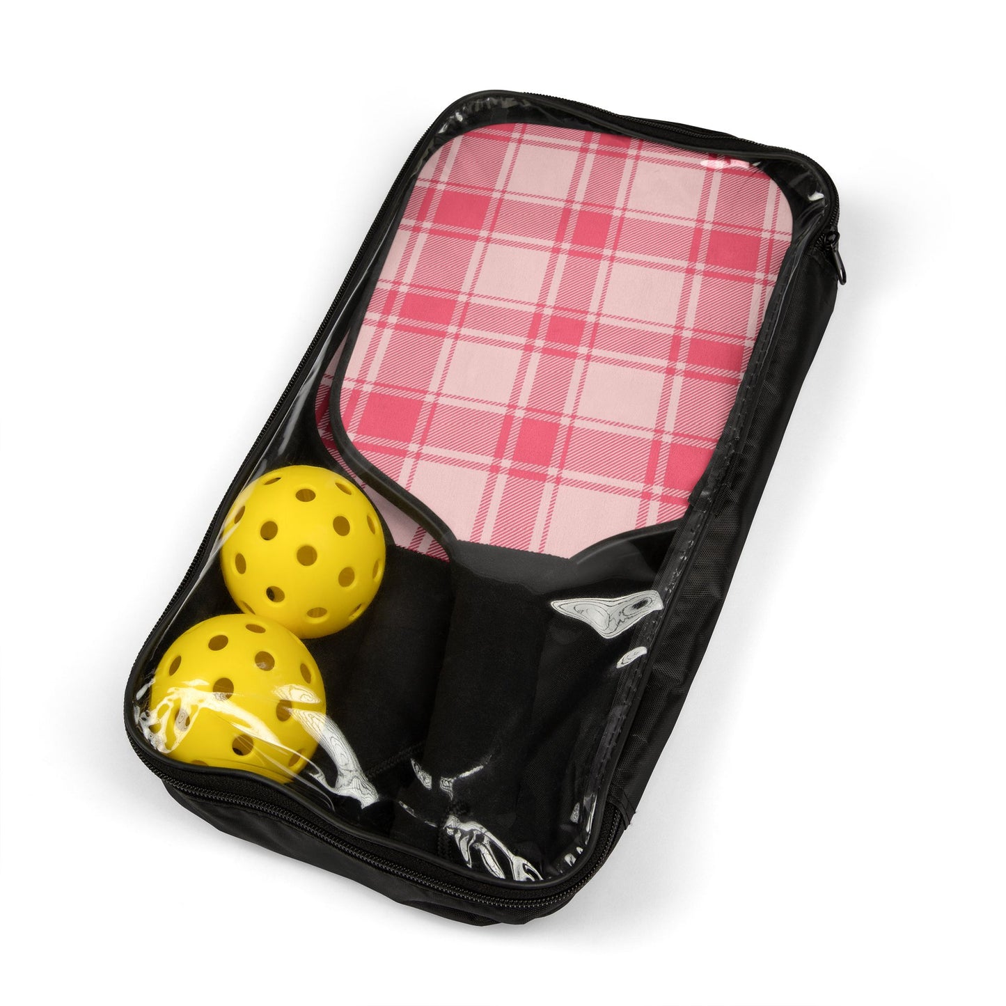 Pickleball Kit- Pink White plaid