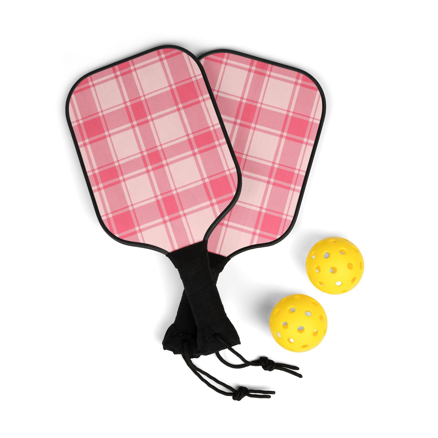 Pickleball Kit- Pink White plaid