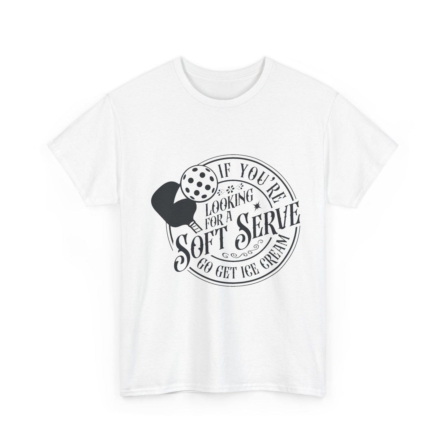 Unisex Heavy Cotton Tee- Pickleball Serve