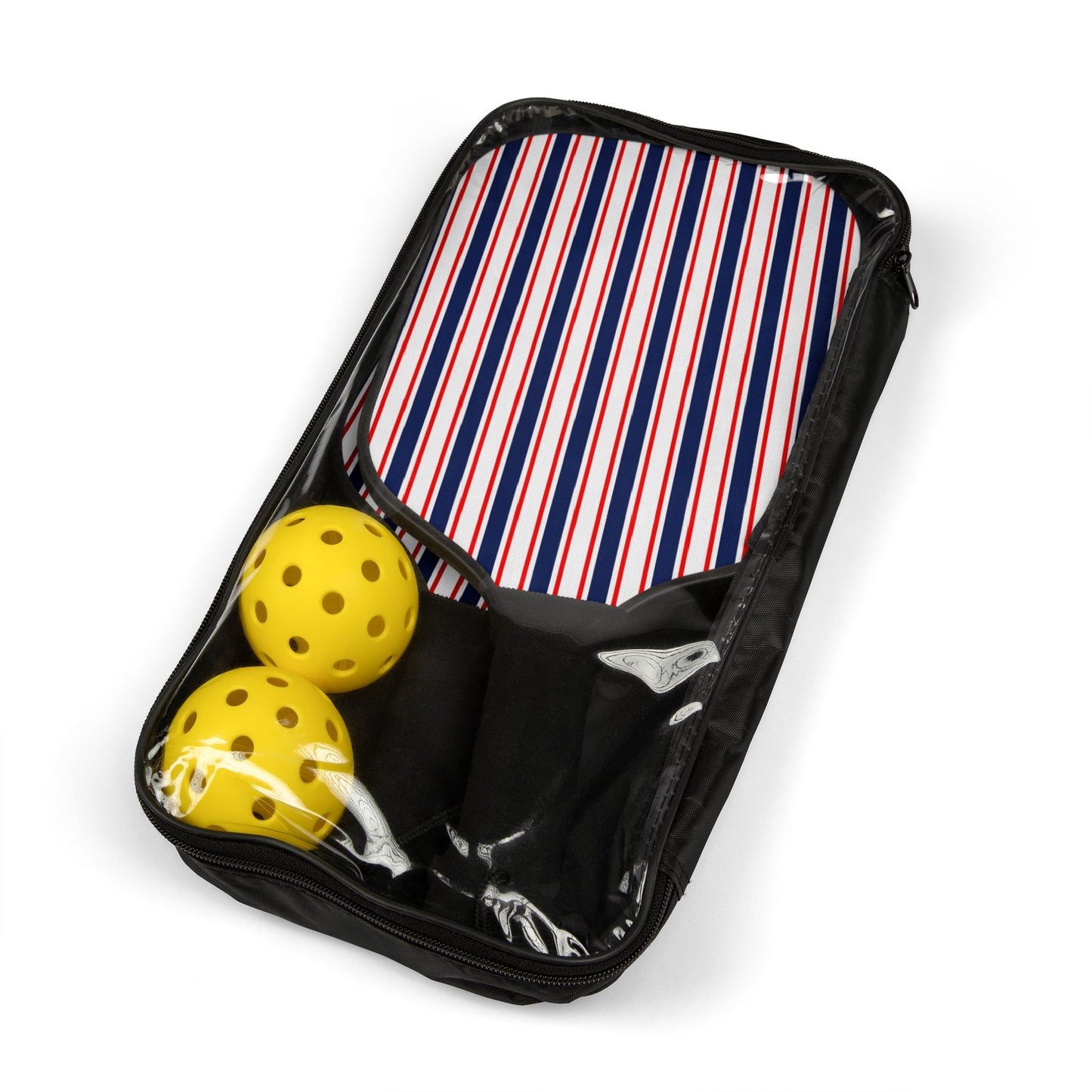 Pickleball Kit- Red , White & Blue Stripes