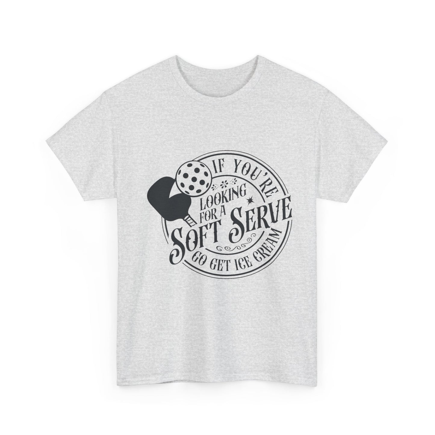 Unisex Heavy Cotton Tee- Pickleball Serve