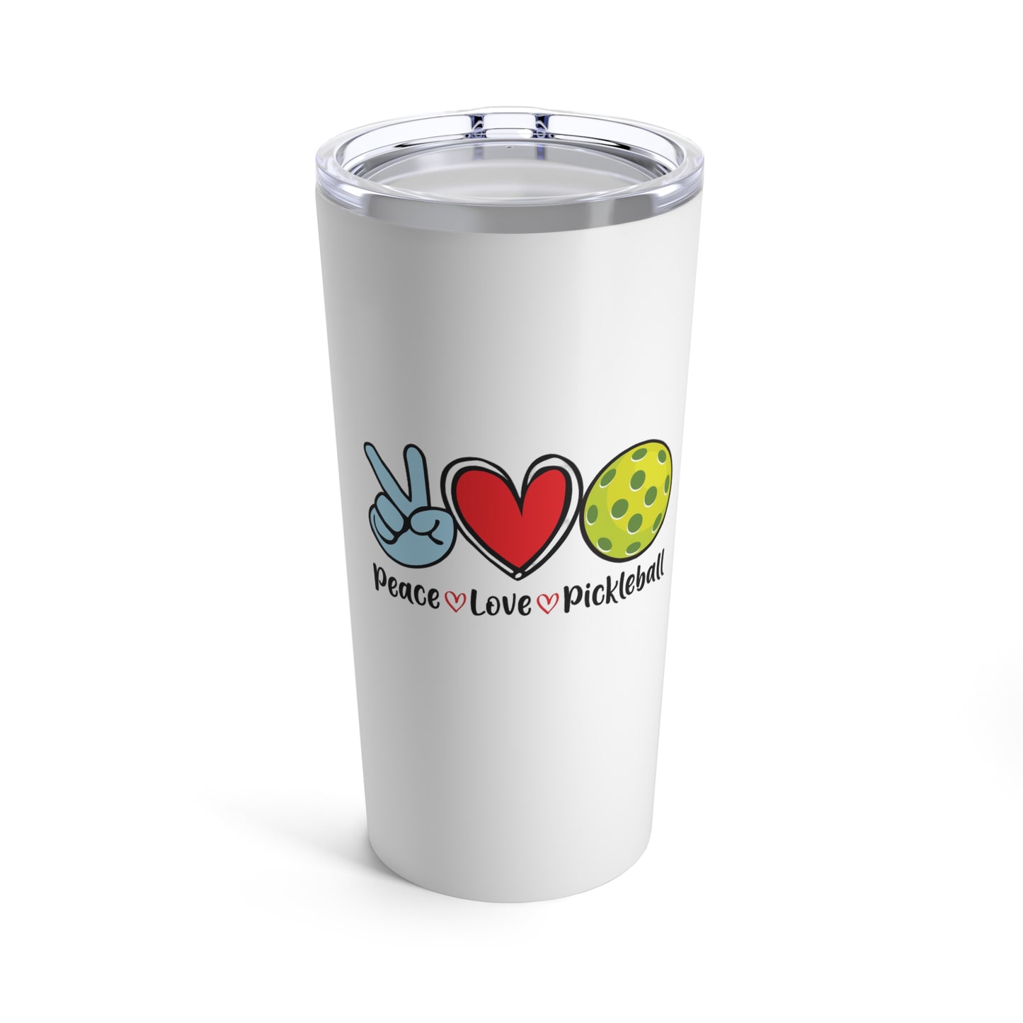 Tumbler 20oz -Peace,Love , Pickleball