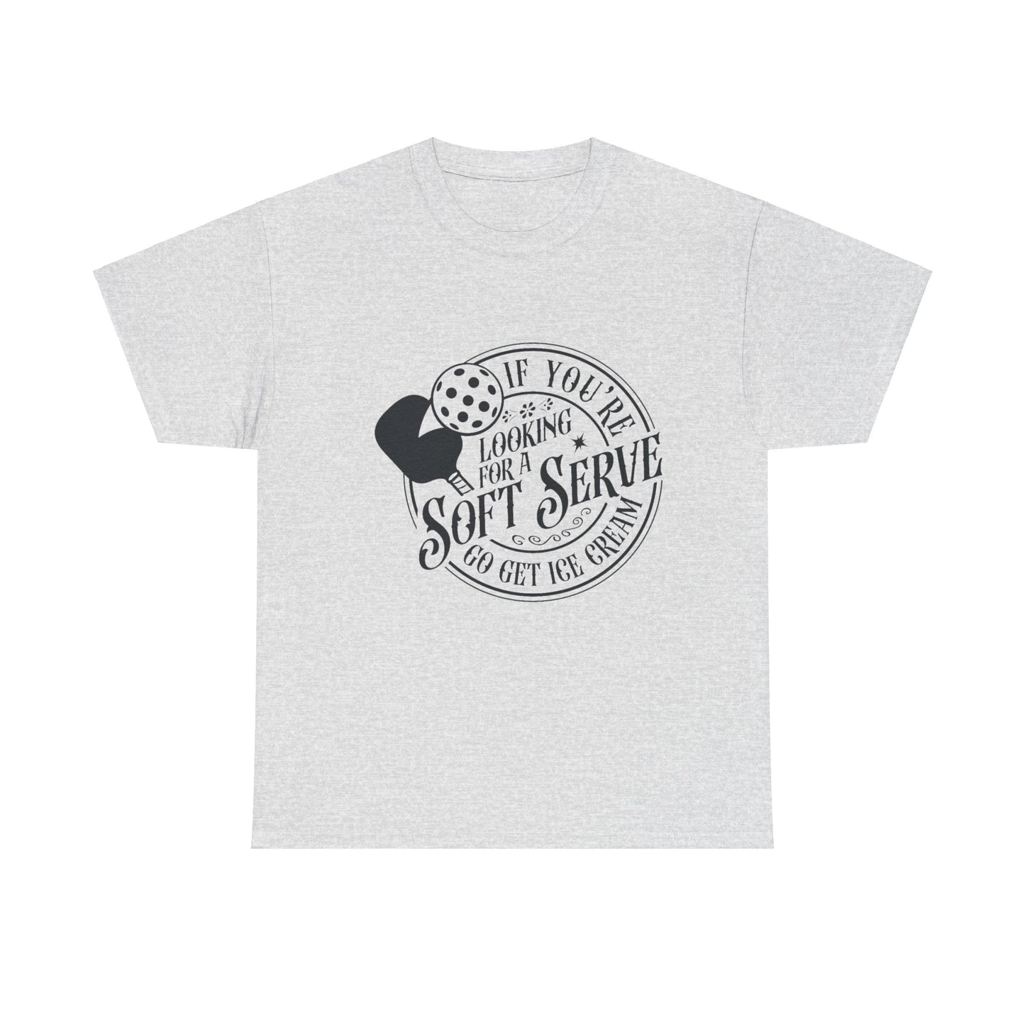 Unisex Heavy Cotton Tee- Pickleball Serve