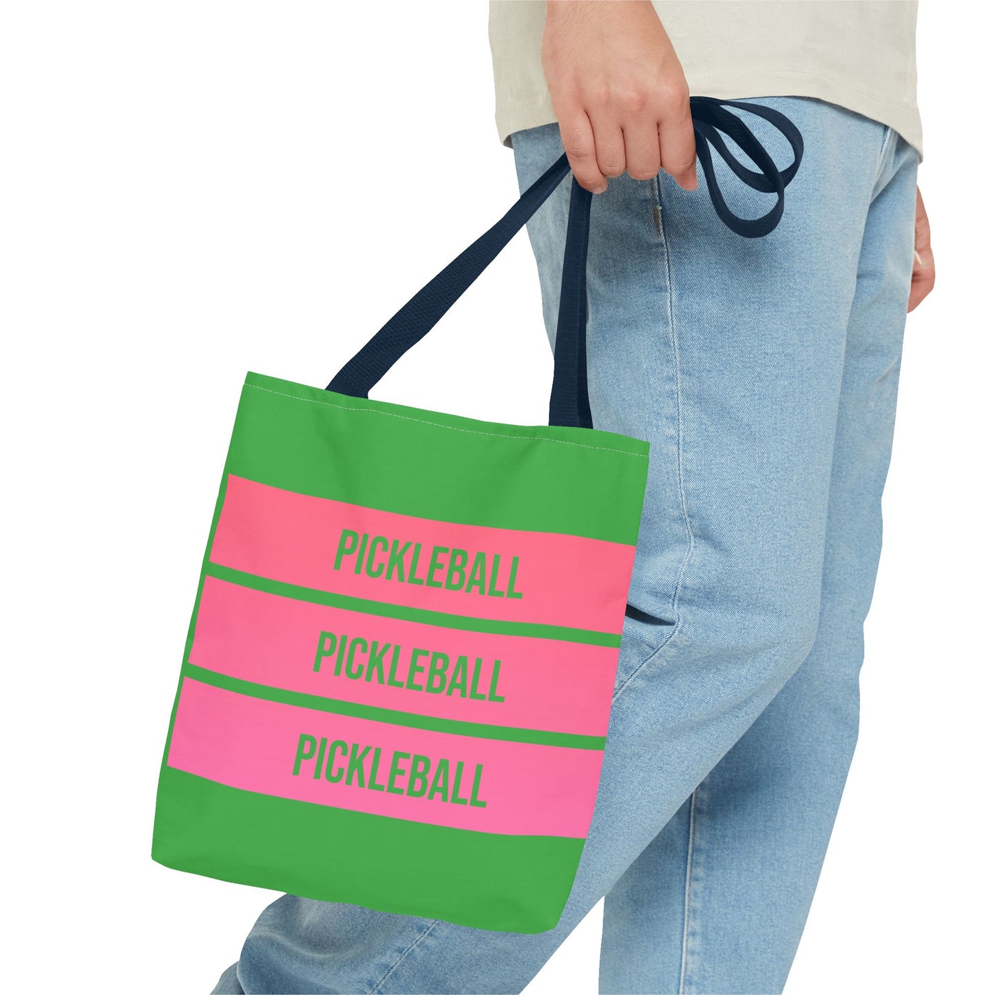 Tote Bag Pink & Green Pickleball