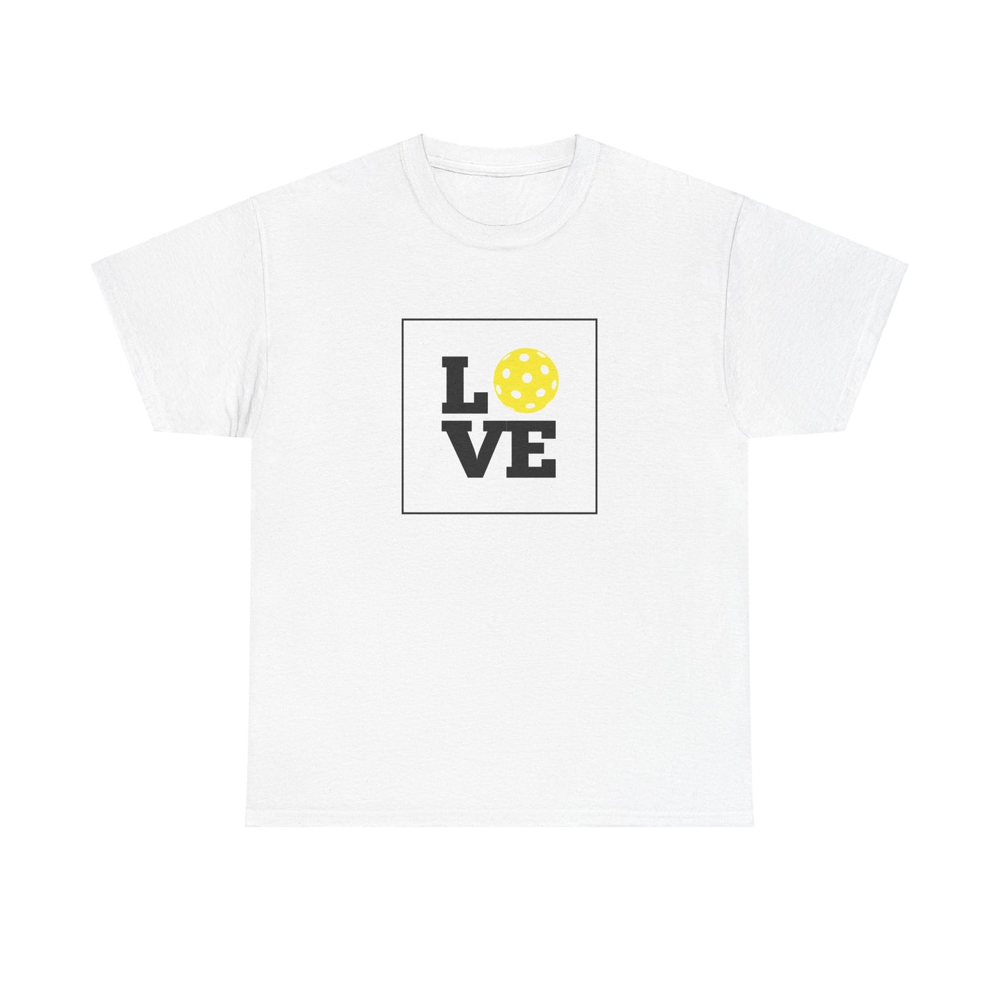 Unisex Heavy Cotton Tee- Love Pickleball