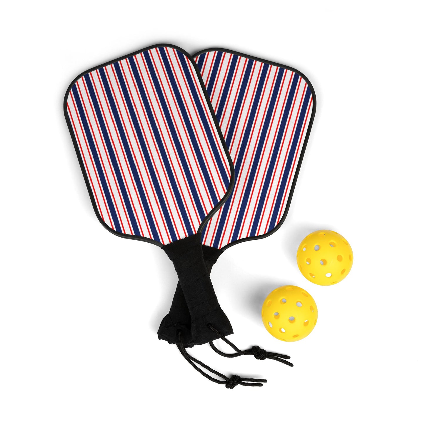 Pickleball Kit- Red , White & Blue Stripes