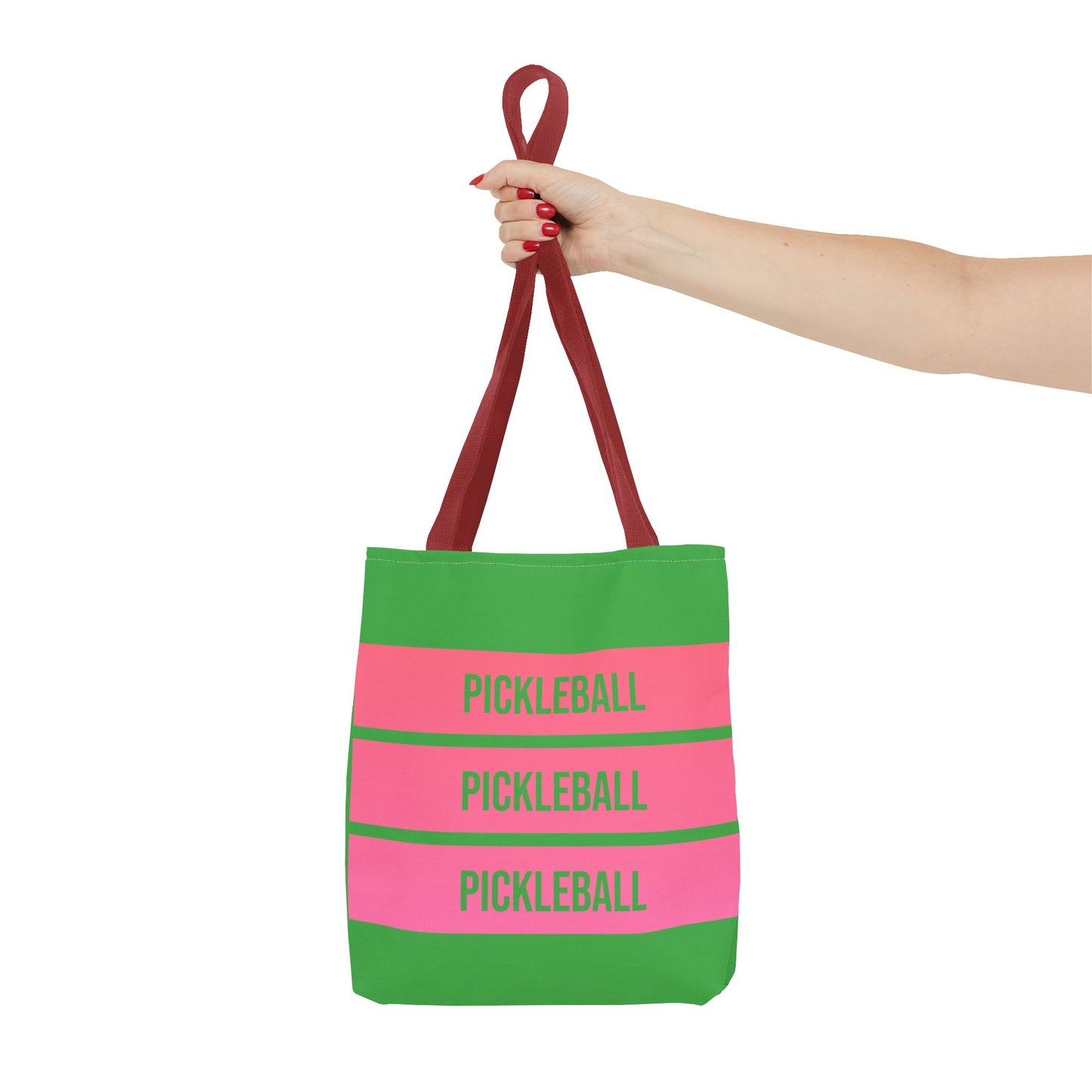 Tote Bag Pink & Green Pickleball