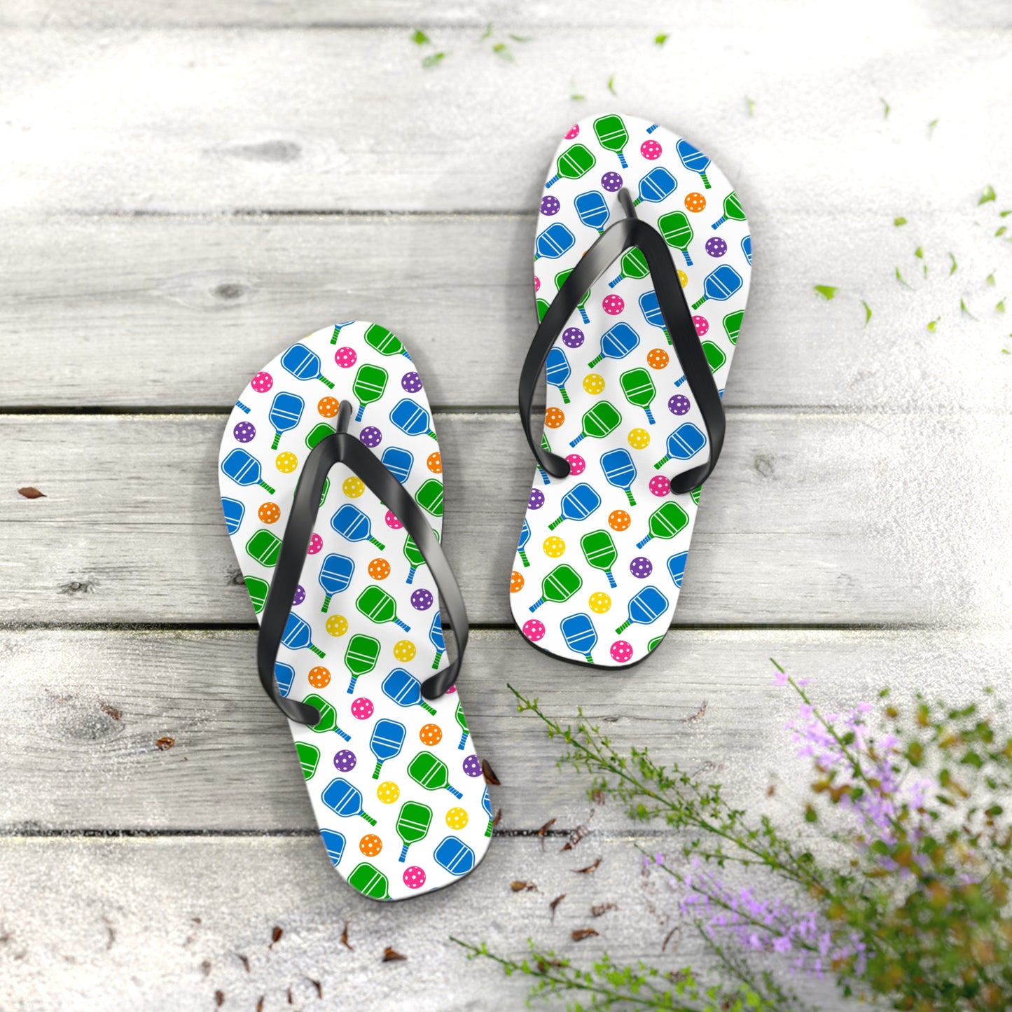 Flip Flops-Pickleball Multicolor bright - Paddles