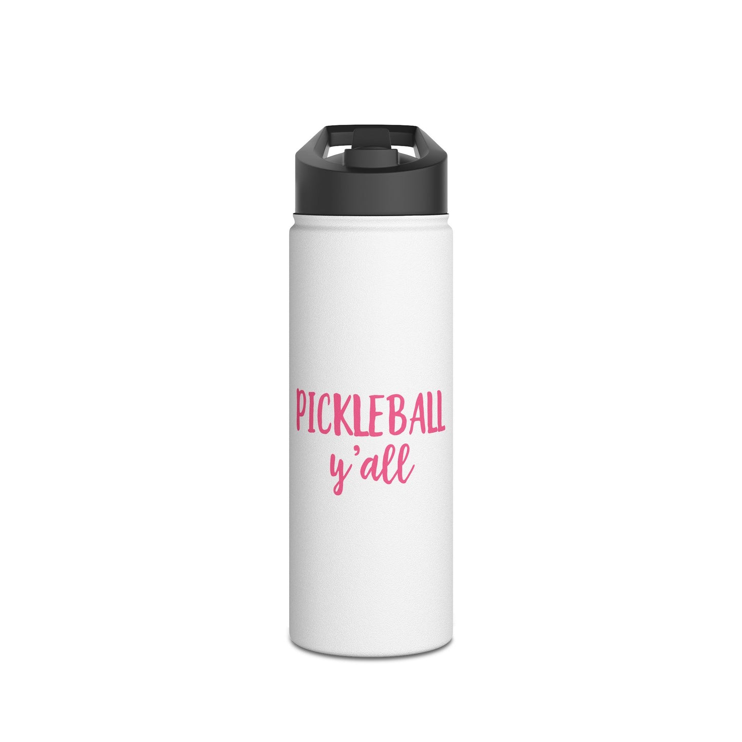 Sassy Southern Pickleball Water Bottle, Stainless Steel Tumbler, Standard Lid, Sports Drink Container, Fun Quote Hiking Bottle, Gift for