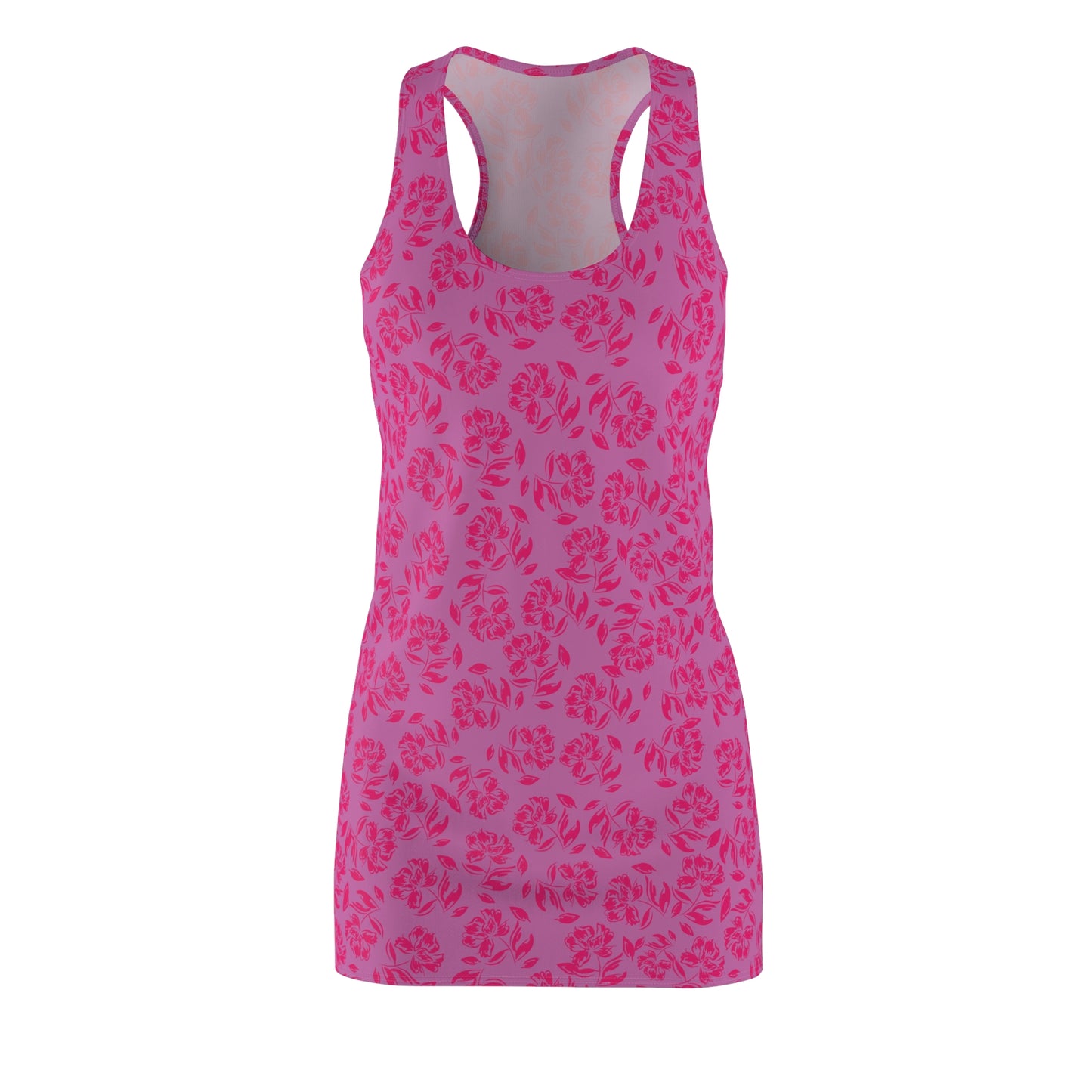 Women's Athletic Dress Hot Pink Floral