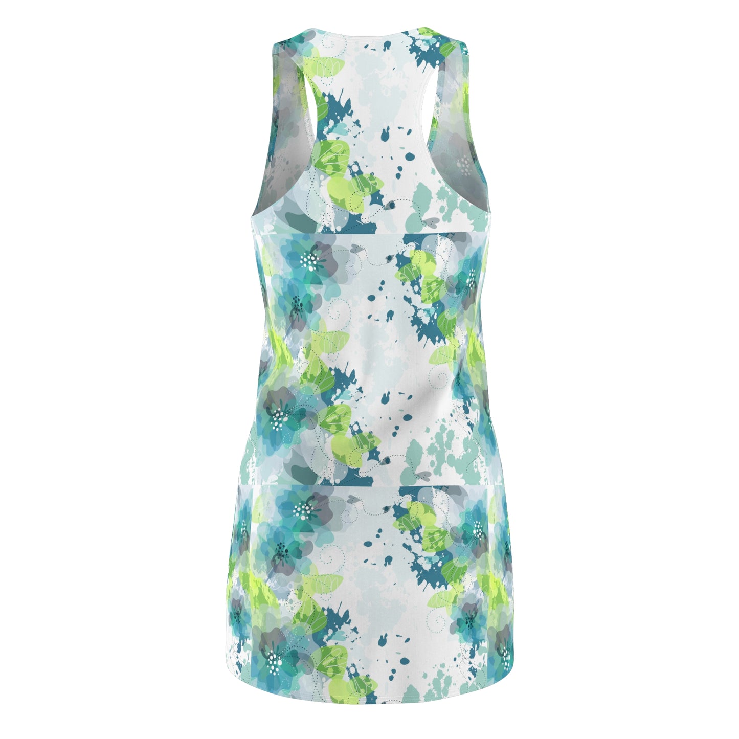 Women's Cut & Sew Racerback Dress- Pastel Abstract