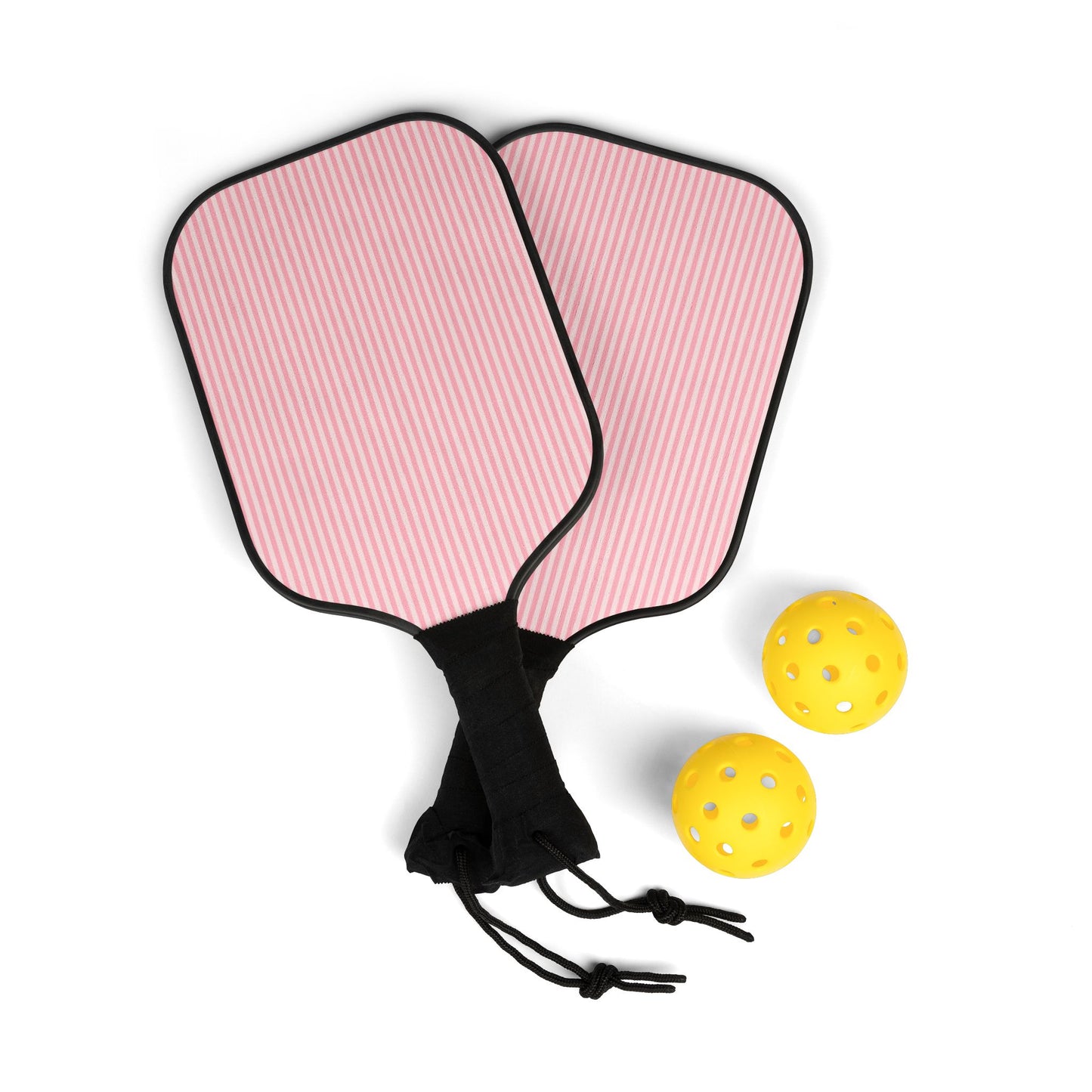 Pickleball Kit- Pink & White Stripes