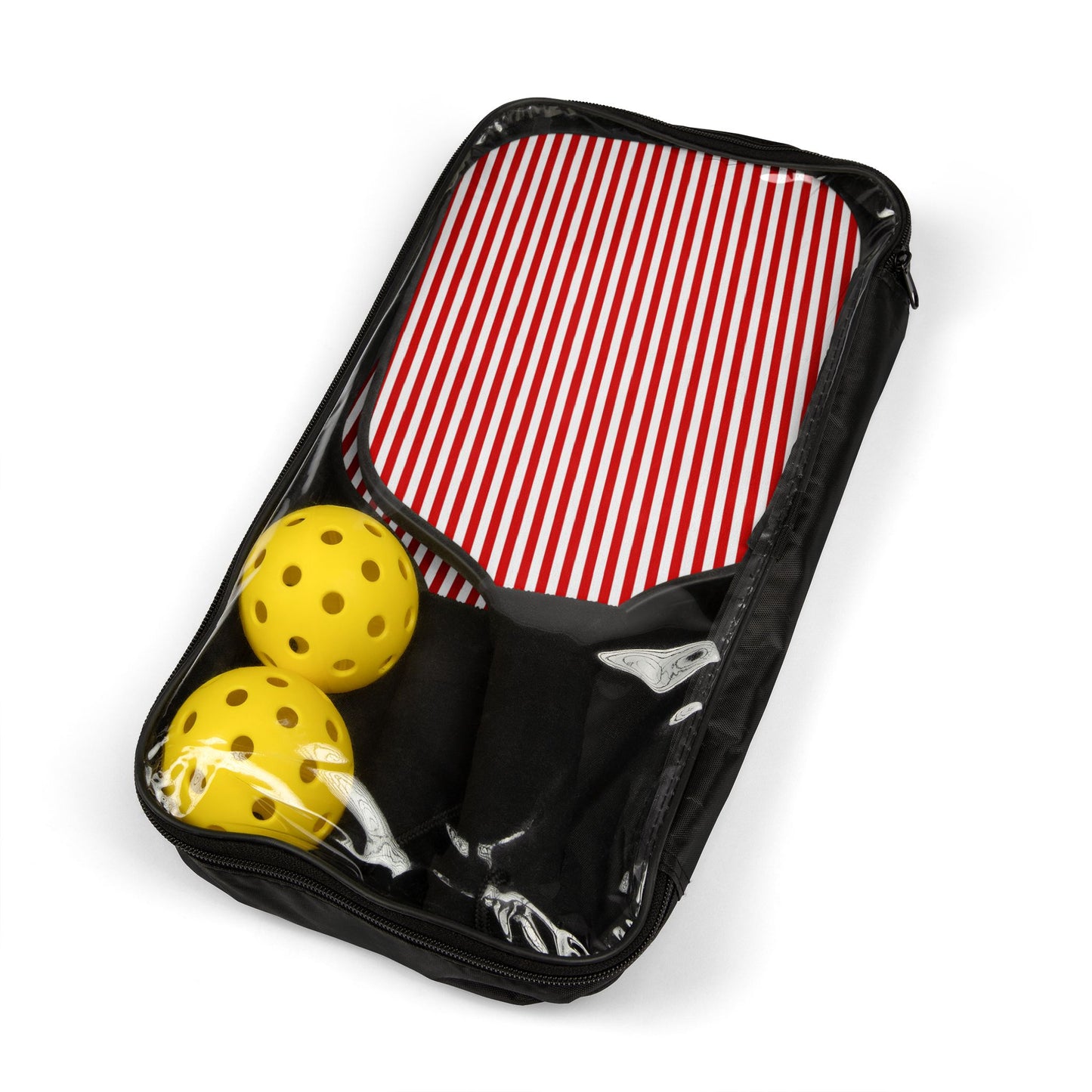 Pickleball Kit- Red & White Stripes