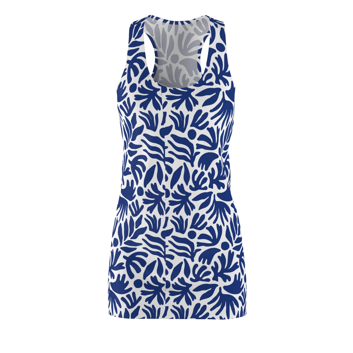 Athletic Dress - Women’s Blue Floral Abstract