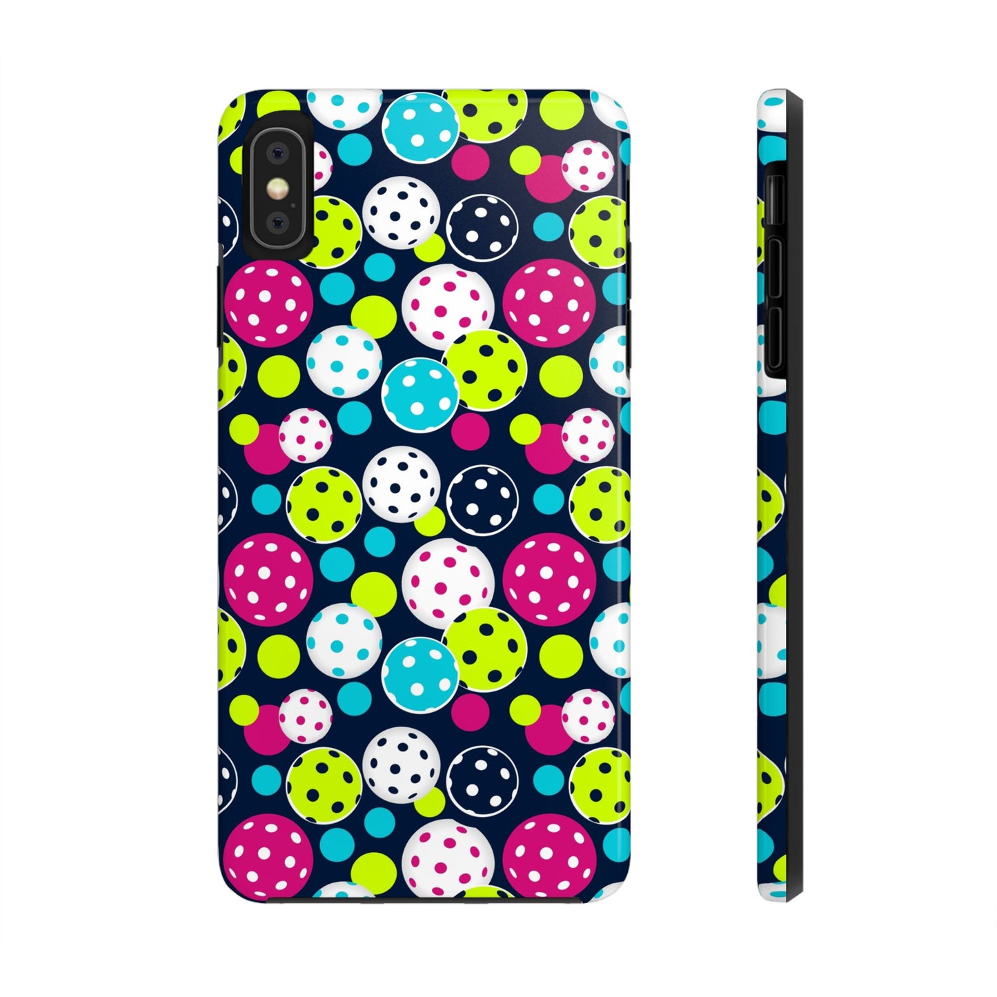 Tough Phone Cases - Seamless Pattern Of Pickleballs