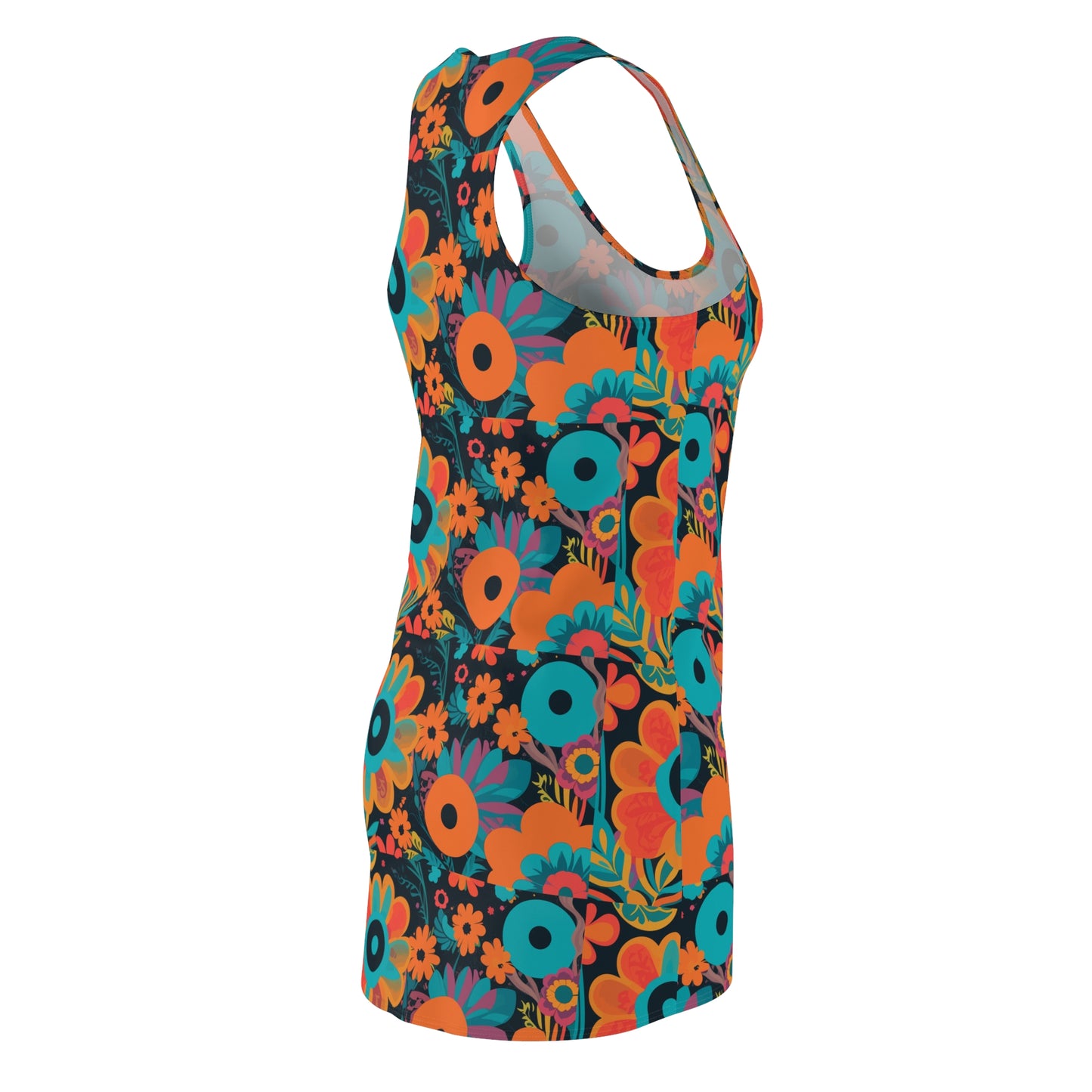 Women's Cut & Sew Racerback Dress- Retro Floral