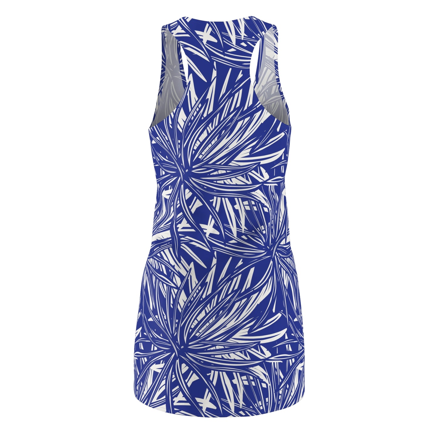 Women's Cut & Sew Racerback Dress - Navy Abstract