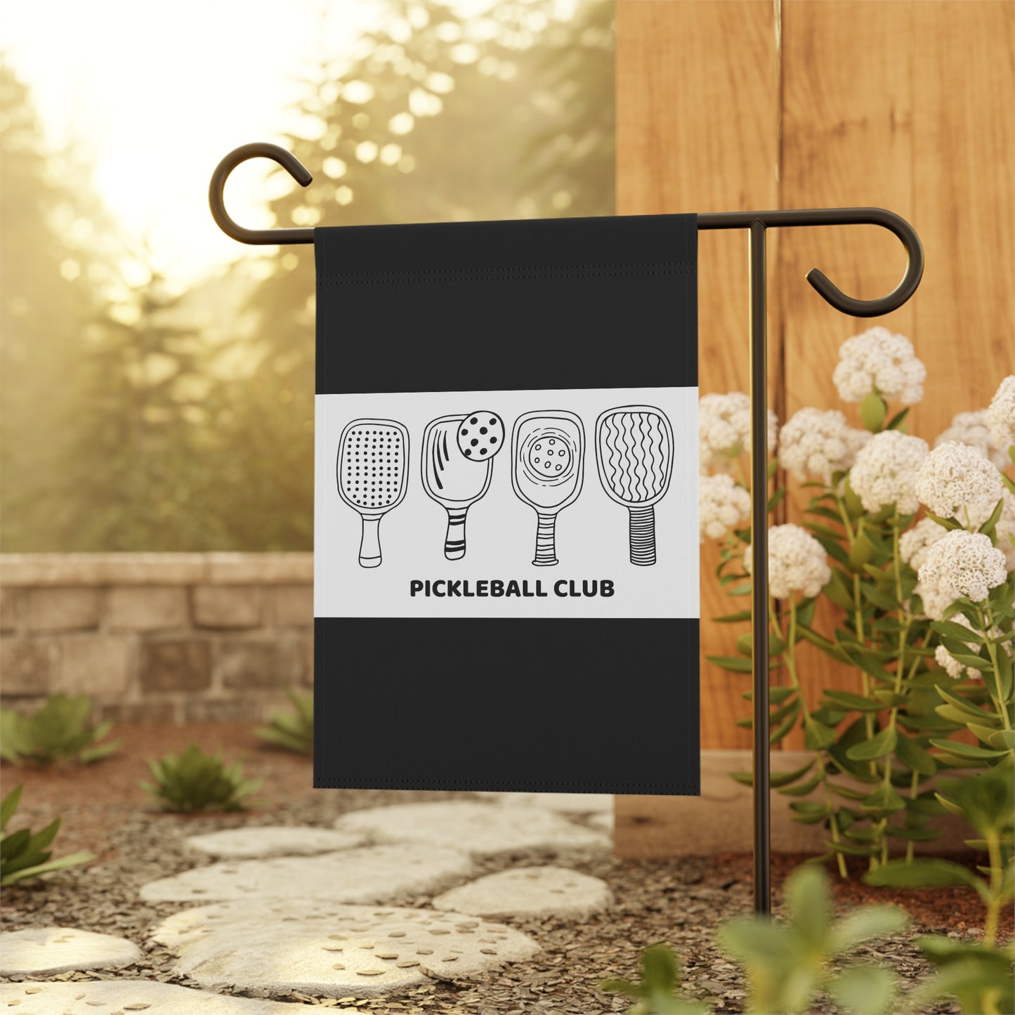 Garden Flag, Pickleball Club Outdoor Decorative Banner, Sports Fan Garden Sign, Patio Yard Flag, Pickleball Player Gift, Pickleball