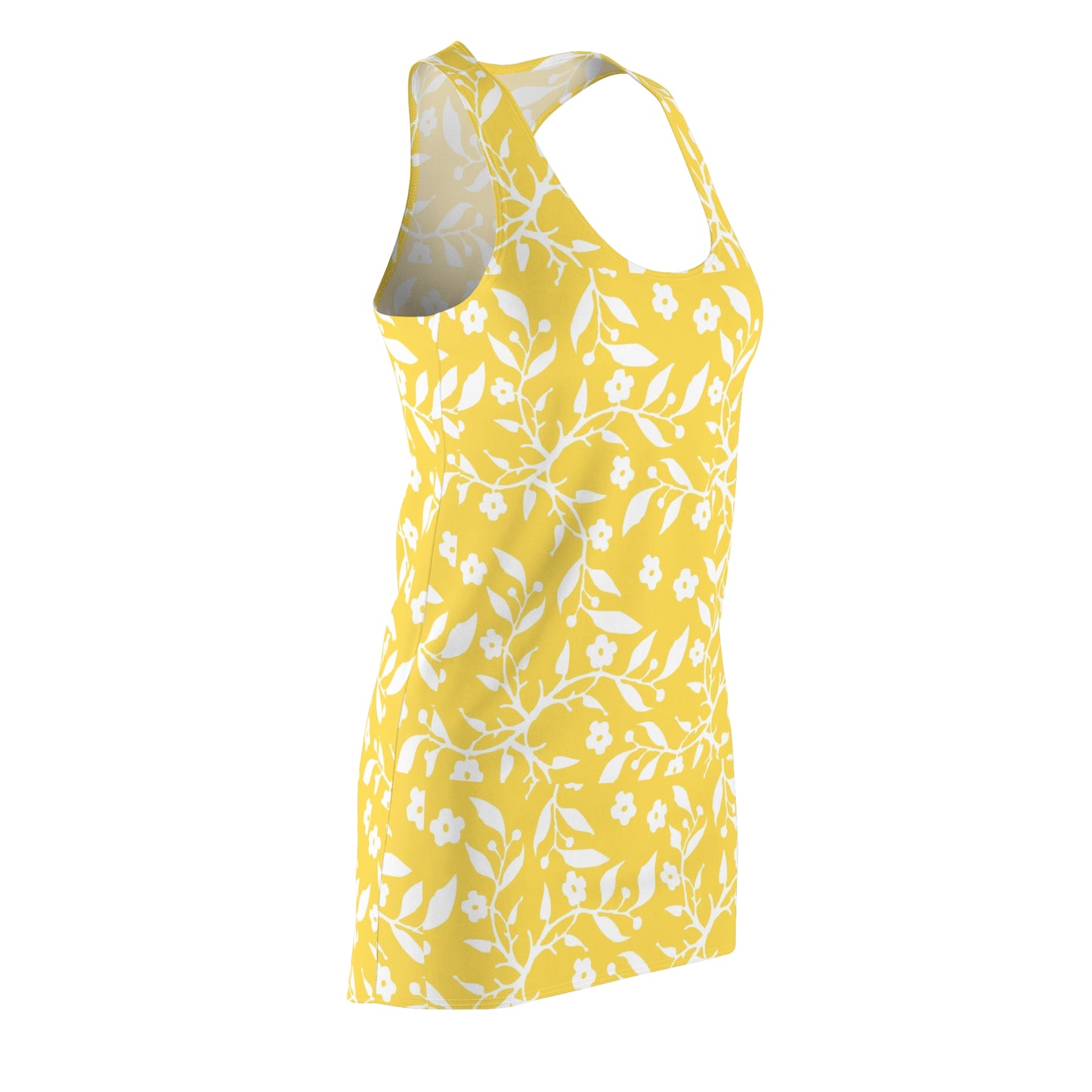 Athletic Dress - Yellow Floral Design for Active Women