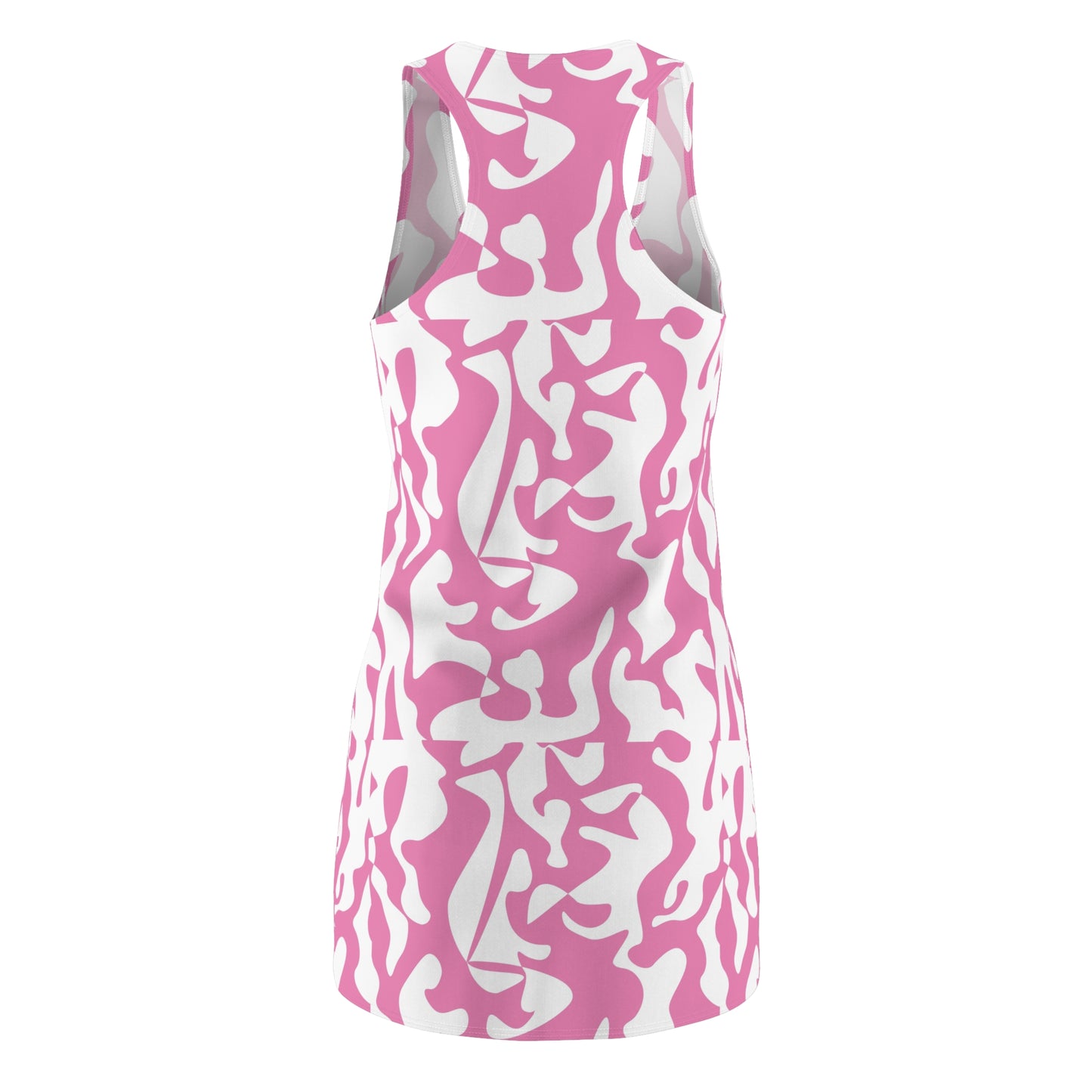 Pink Abstract Racerback Dress