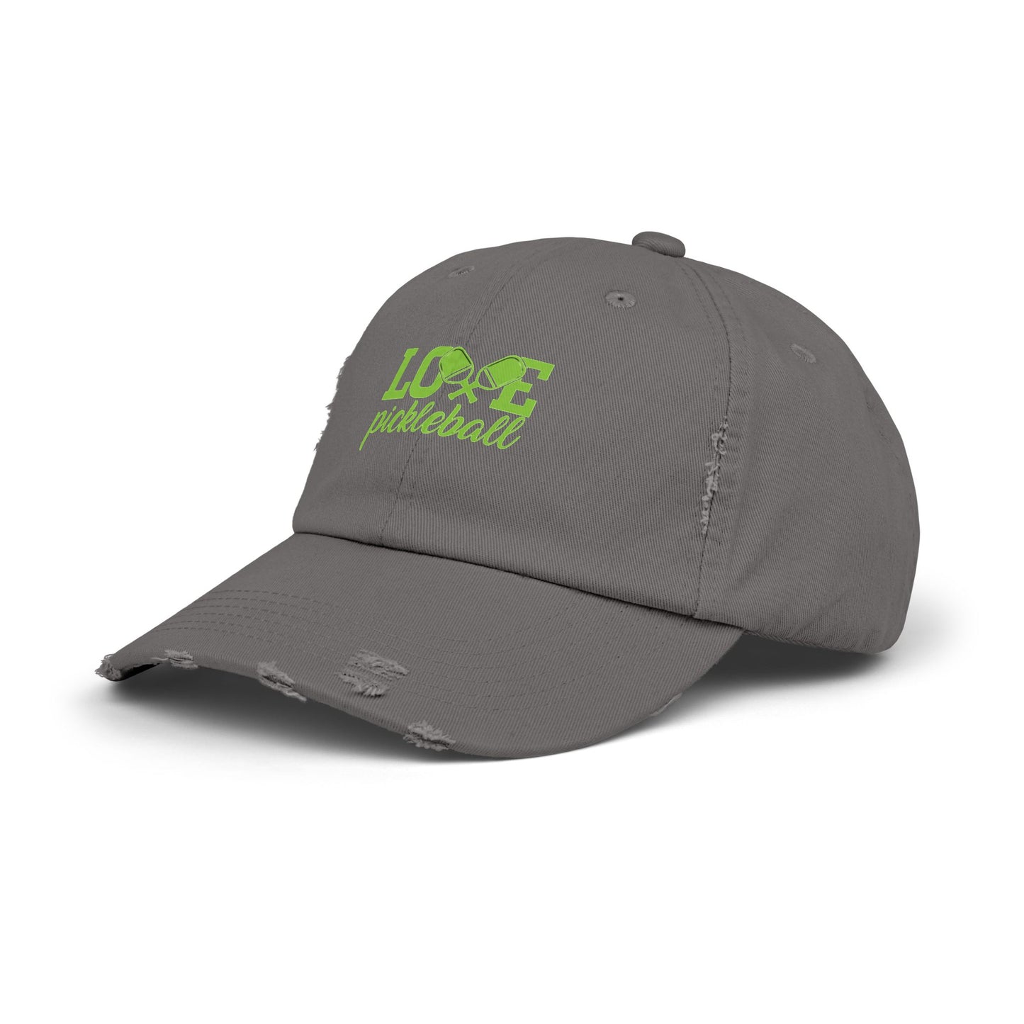 Distressed Cap Love Pickleball Hat