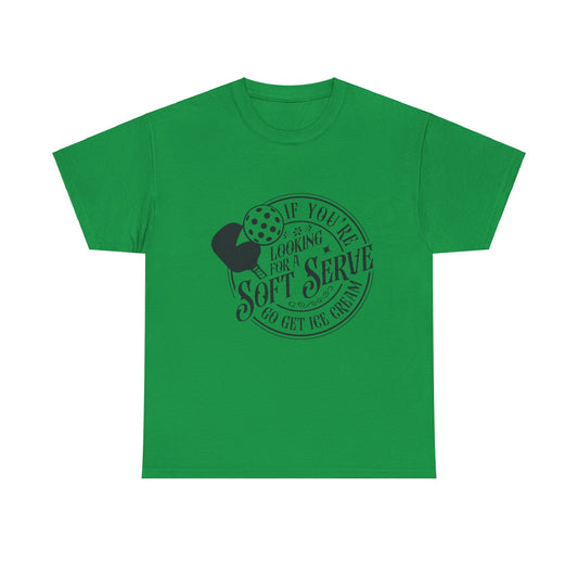 Unisex Heavy Cotton Tee- Pickleball Serve