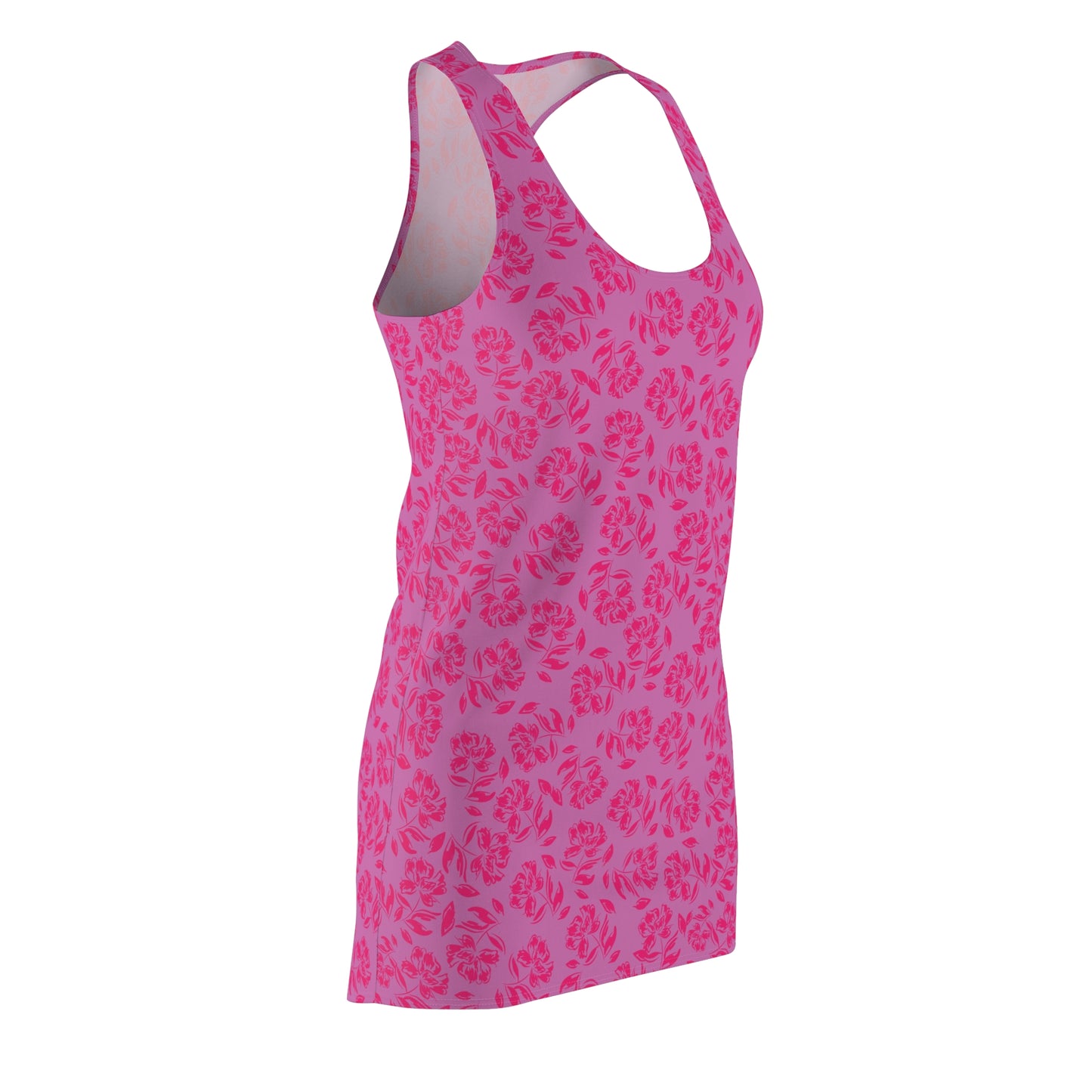 Women's Athletic Dress Hot Pink Floral