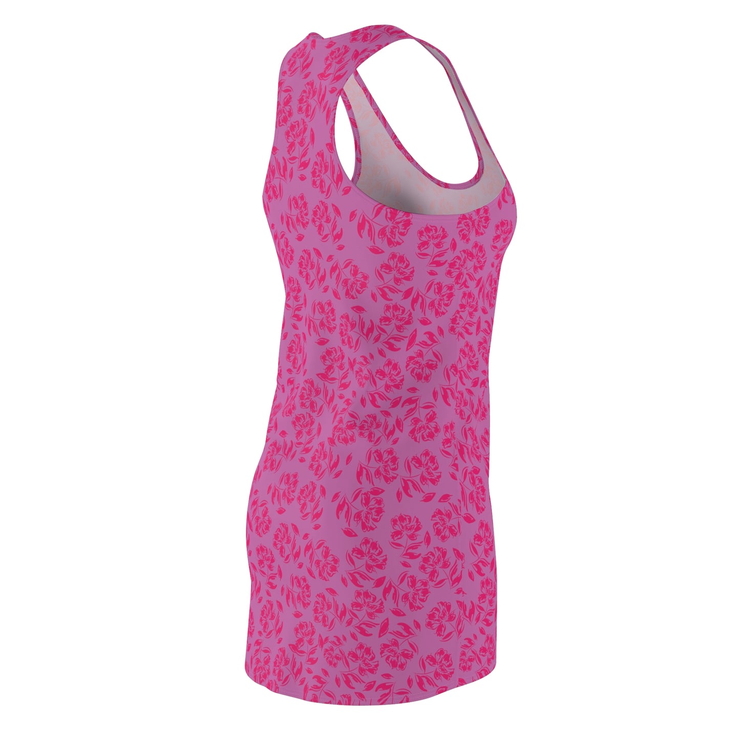 Women's Athletic Dress Hot Pink Floral