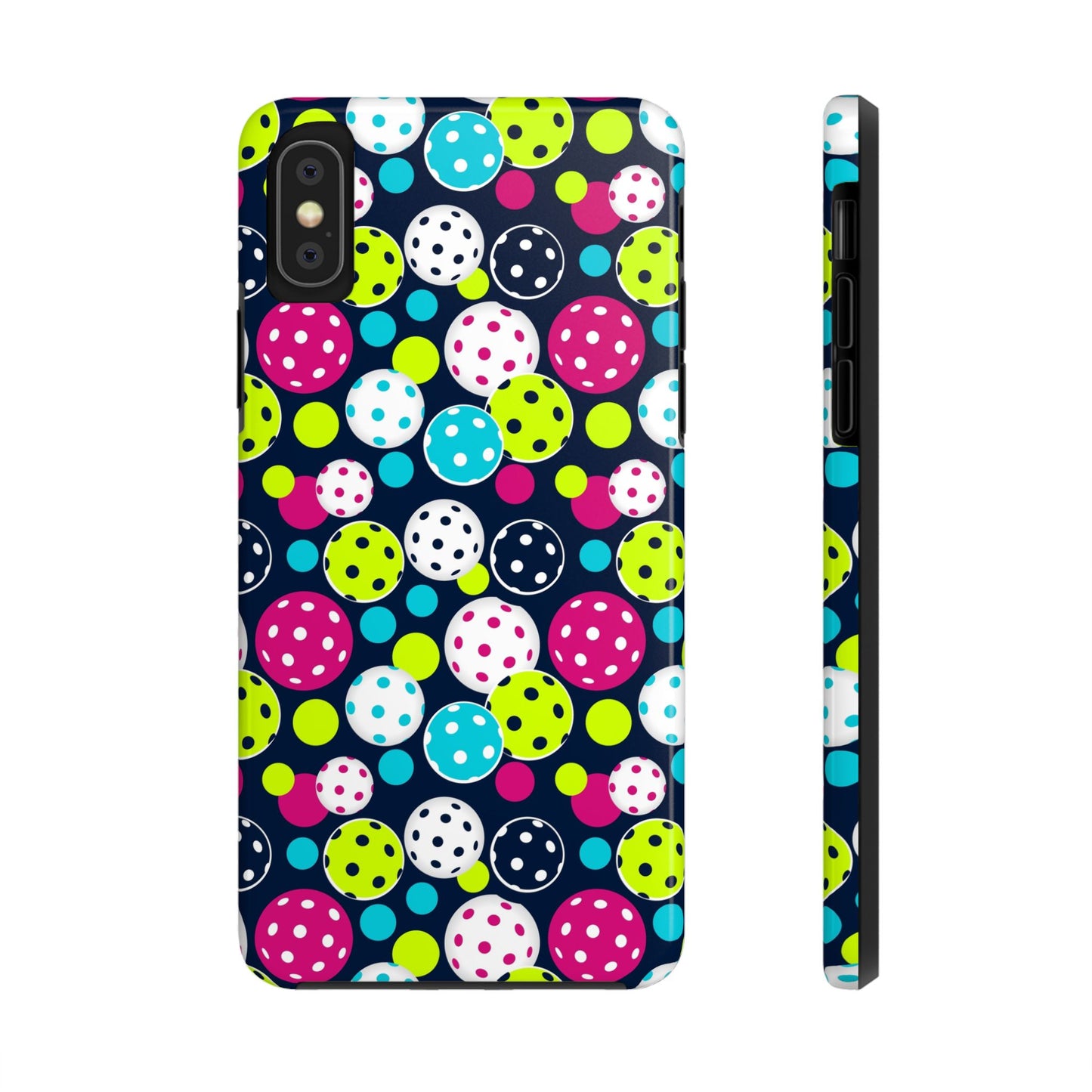 Tough Phone Cases - Seamless Pattern Of Pickleballs