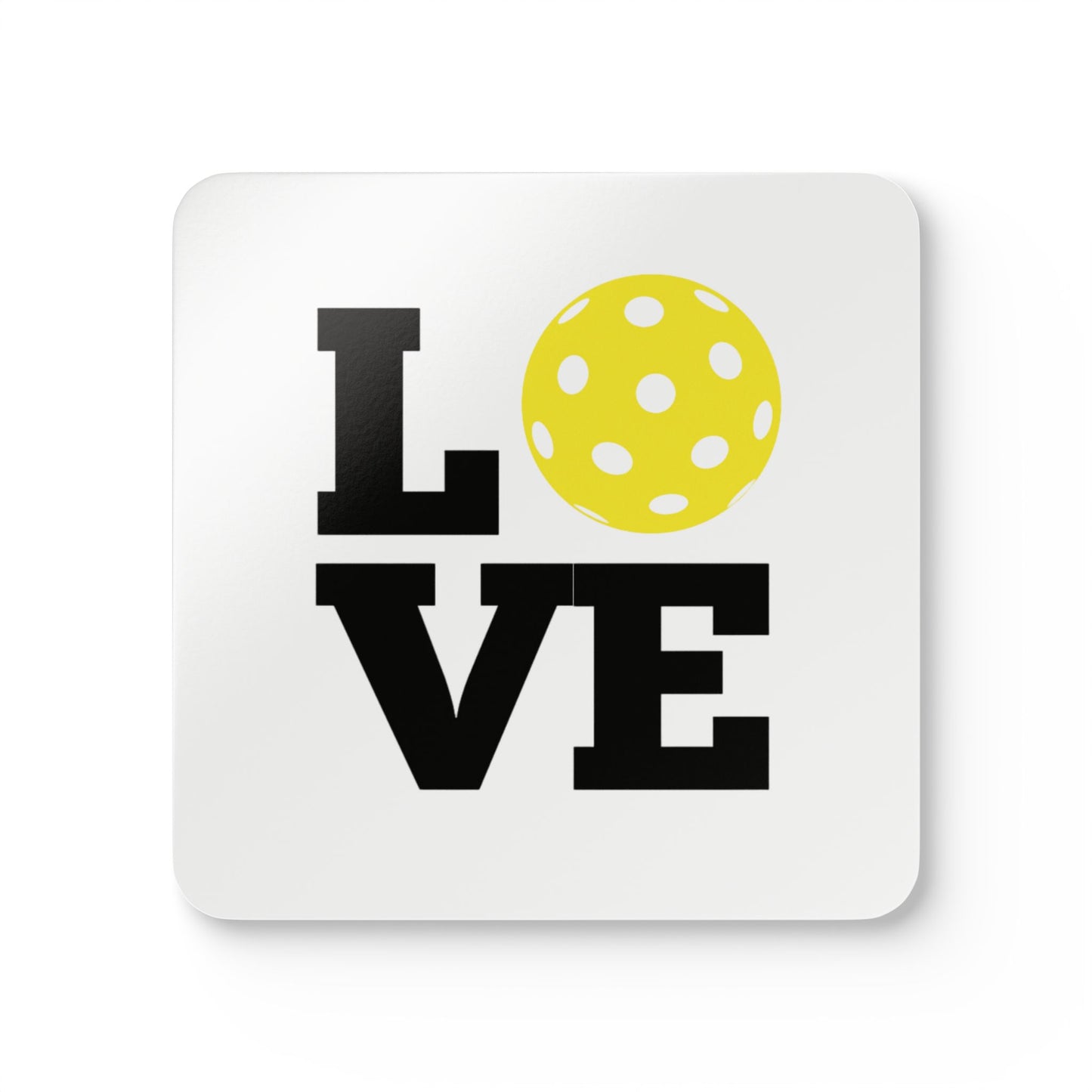 Corkwood Coaster Set- LOVE Pickleball