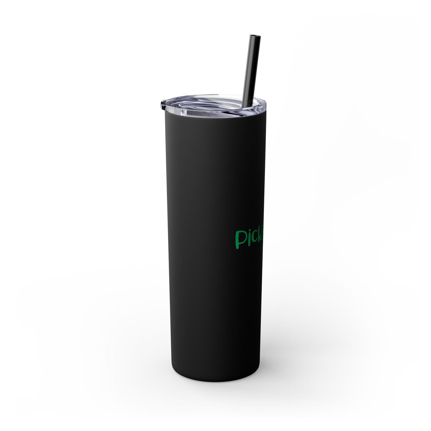 Skinny Tumbler with Straw, 20oz -Pickleball Time