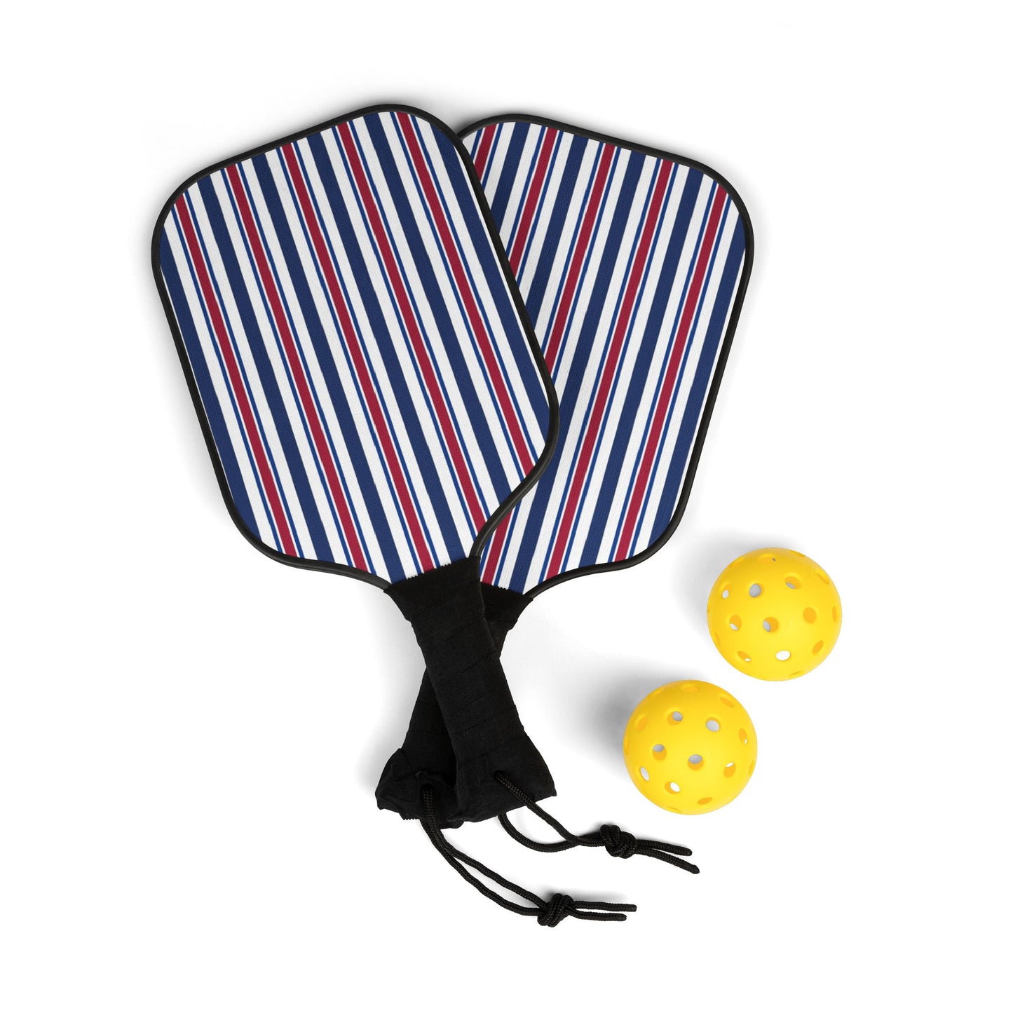 Pickleball Kit- Red White Blue Stripes