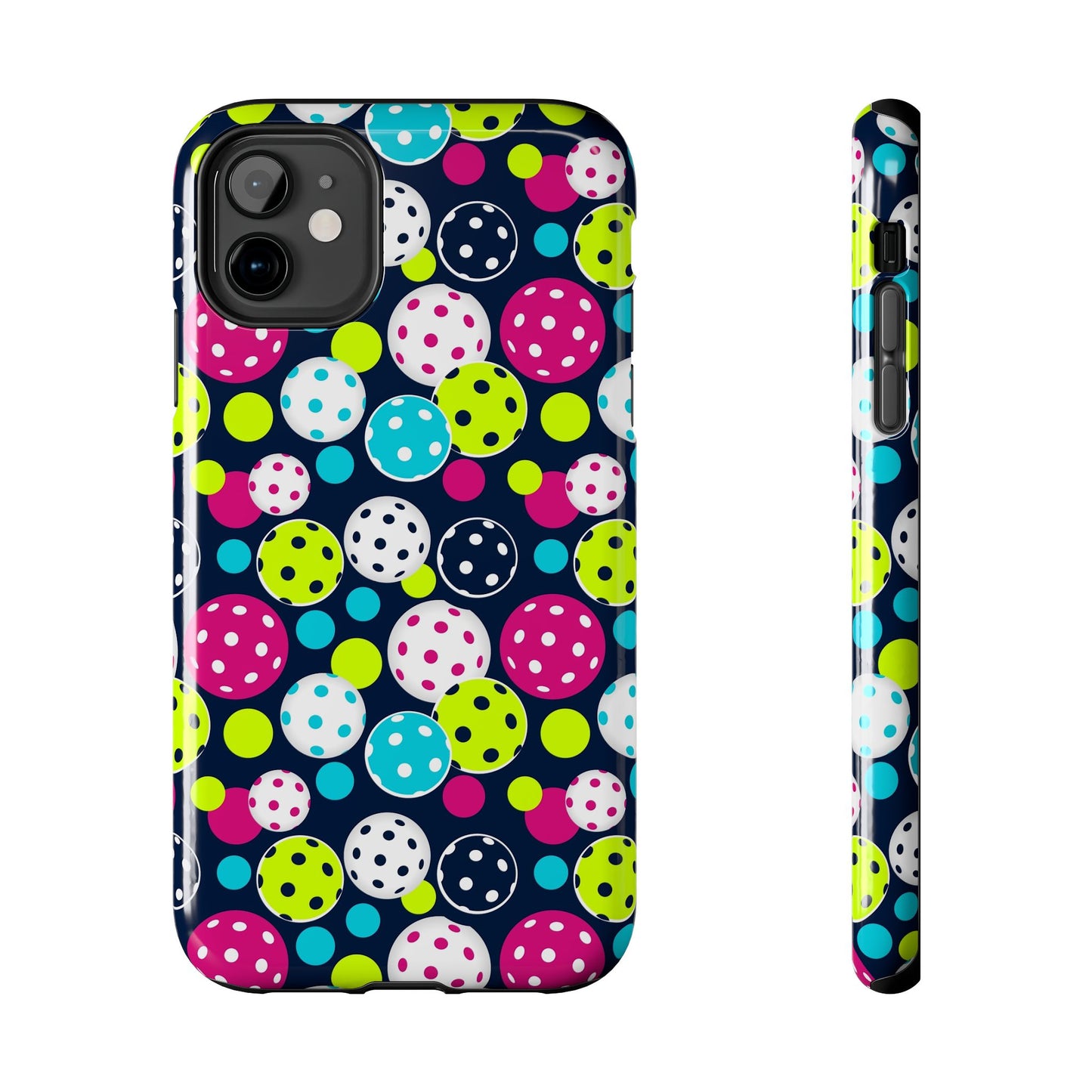 Tough Phone Cases - Seamless Pattern Of Pickleballs