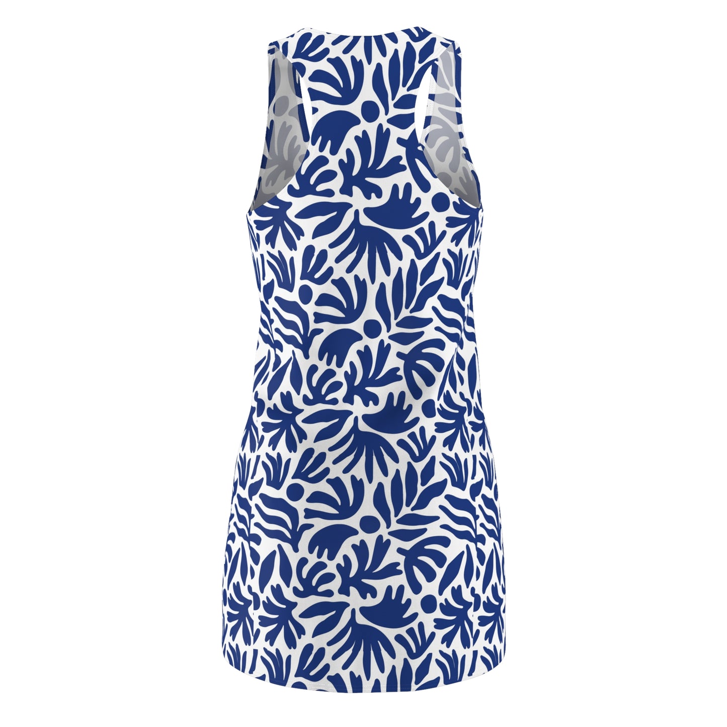 Athletic Dress - Women’s Blue Floral Abstract