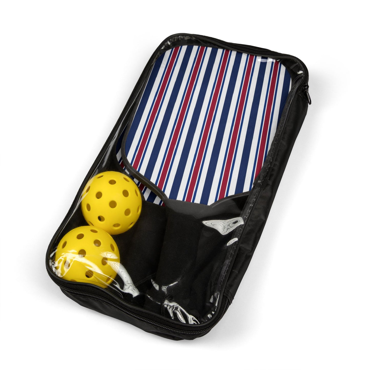 Pickleball Kit- Red White Blue Stripes