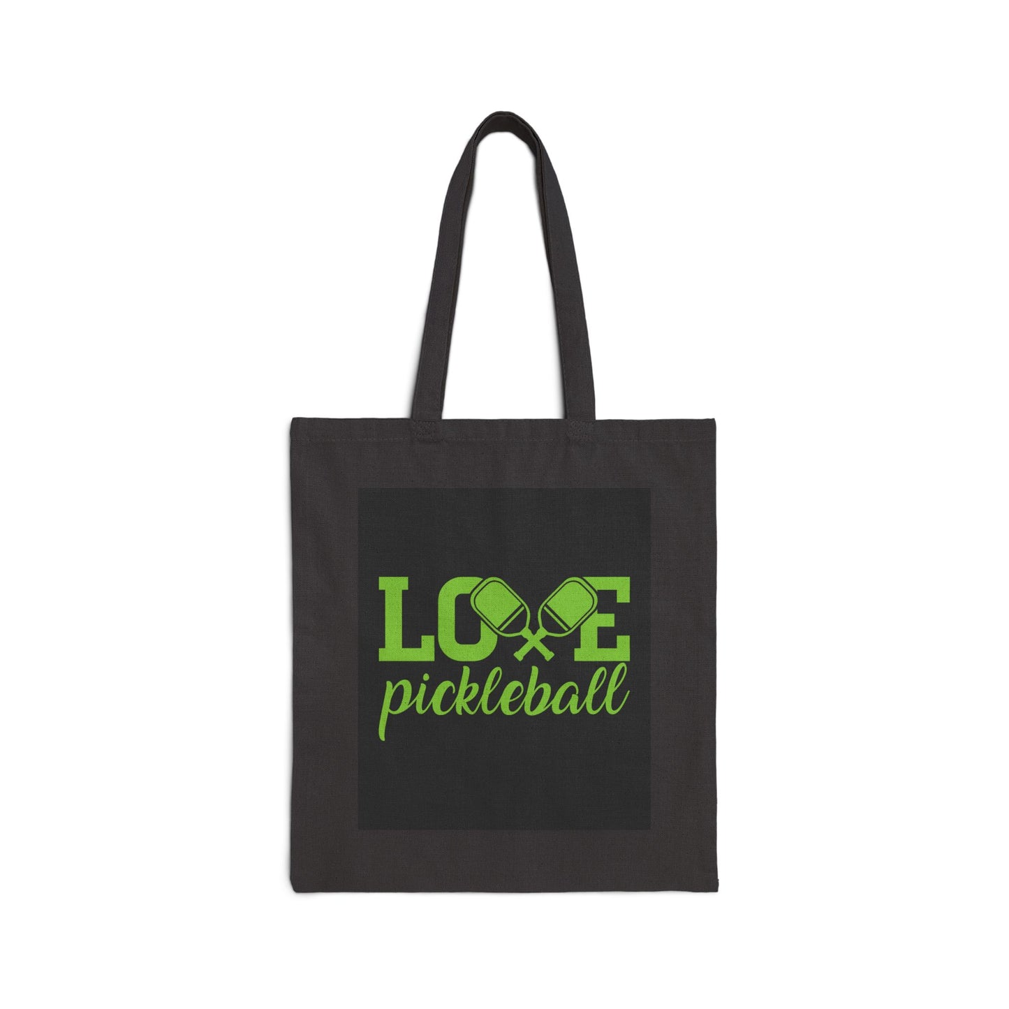 Cotton Canvas Tote Bag- LOVE Pickleball