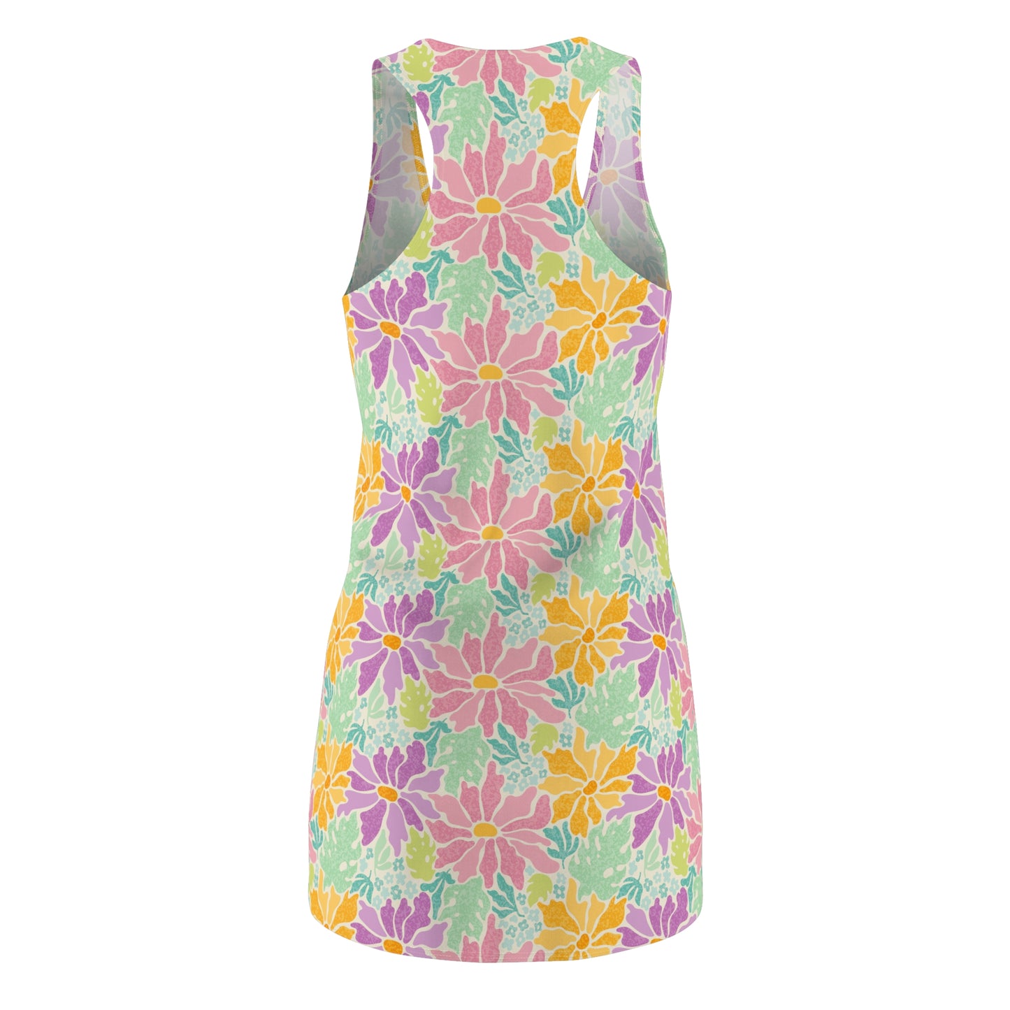 Women's Cut & Sew Racerback Dress-Hippie Floral