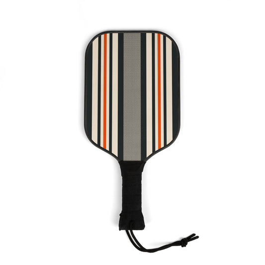 Pickleball Kit- Black & Red Bold Stripes