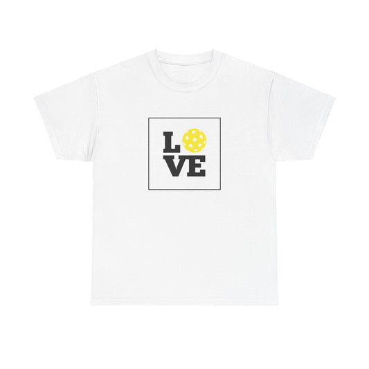 Unisex Heavy Cotton Tee- Love Pickleball