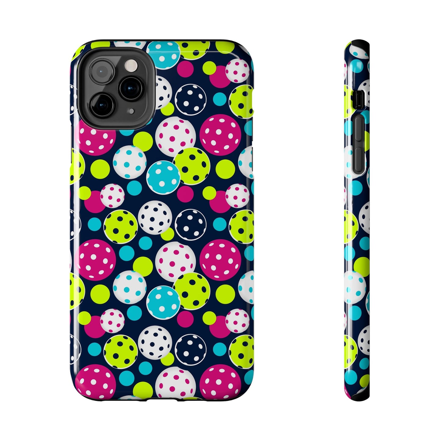 Tough Phone Cases - Seamless Pattern Of Pickleballs