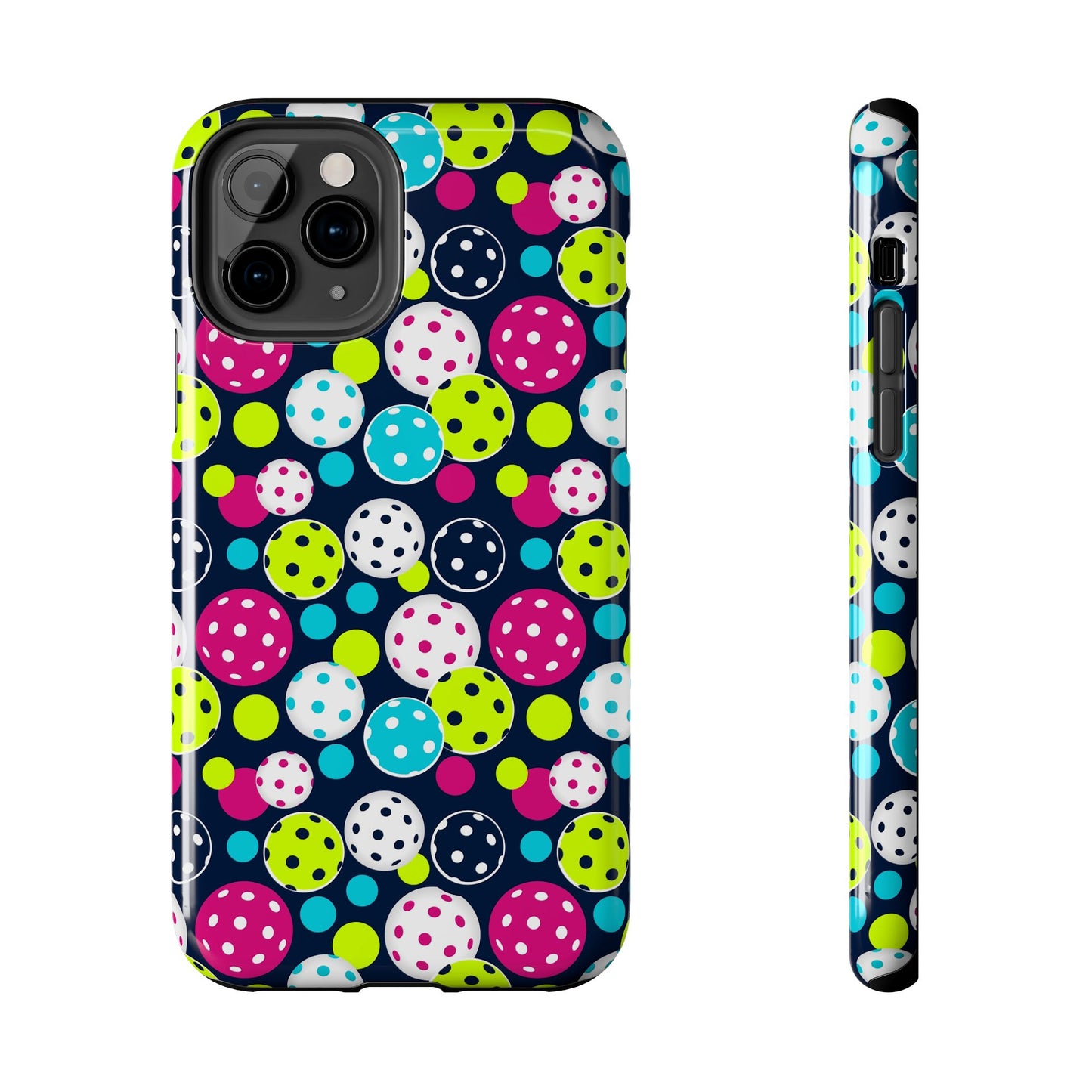 Tough Phone Cases - Seamless Pattern Of Pickleballs