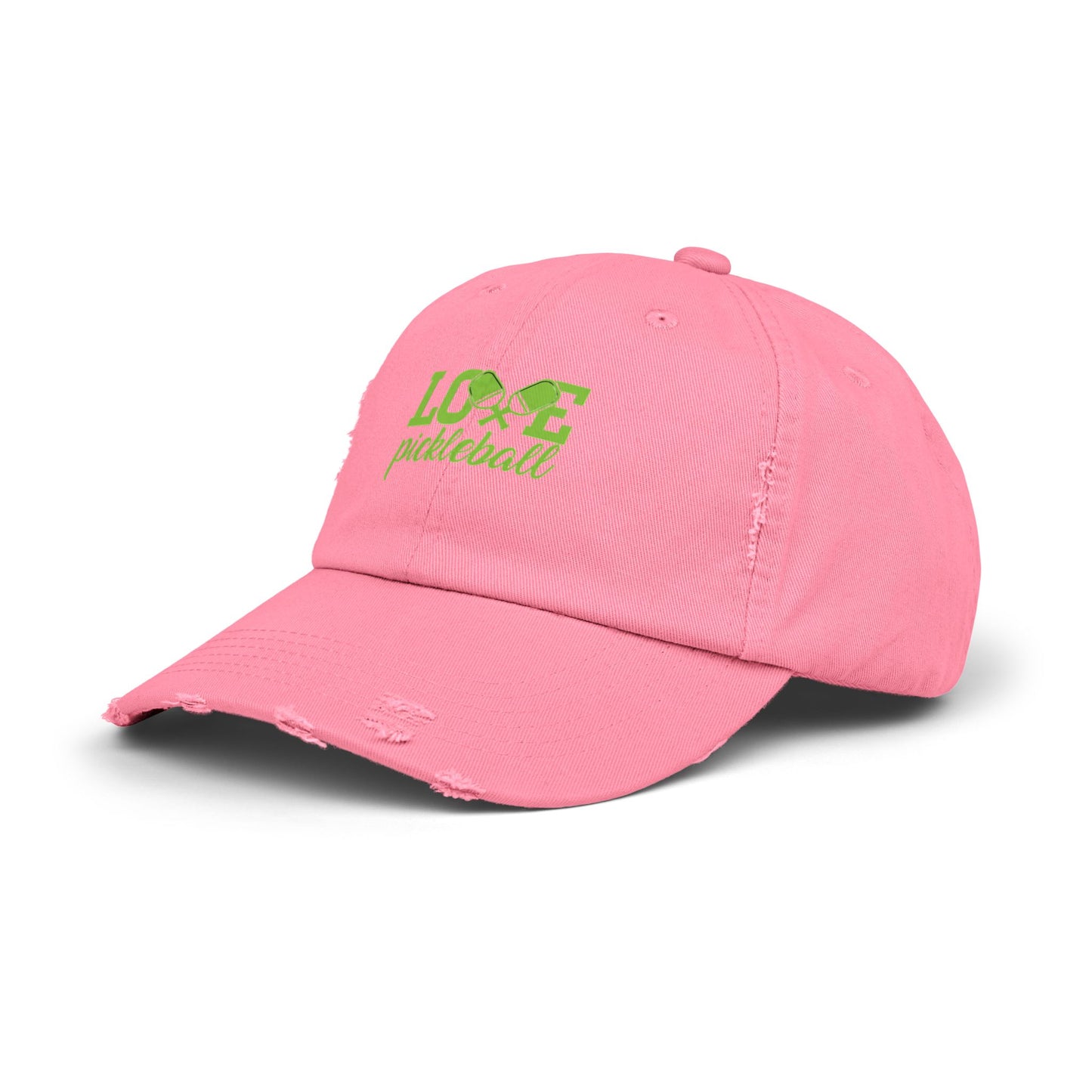 Distressed Cap Love Pickleball Hat